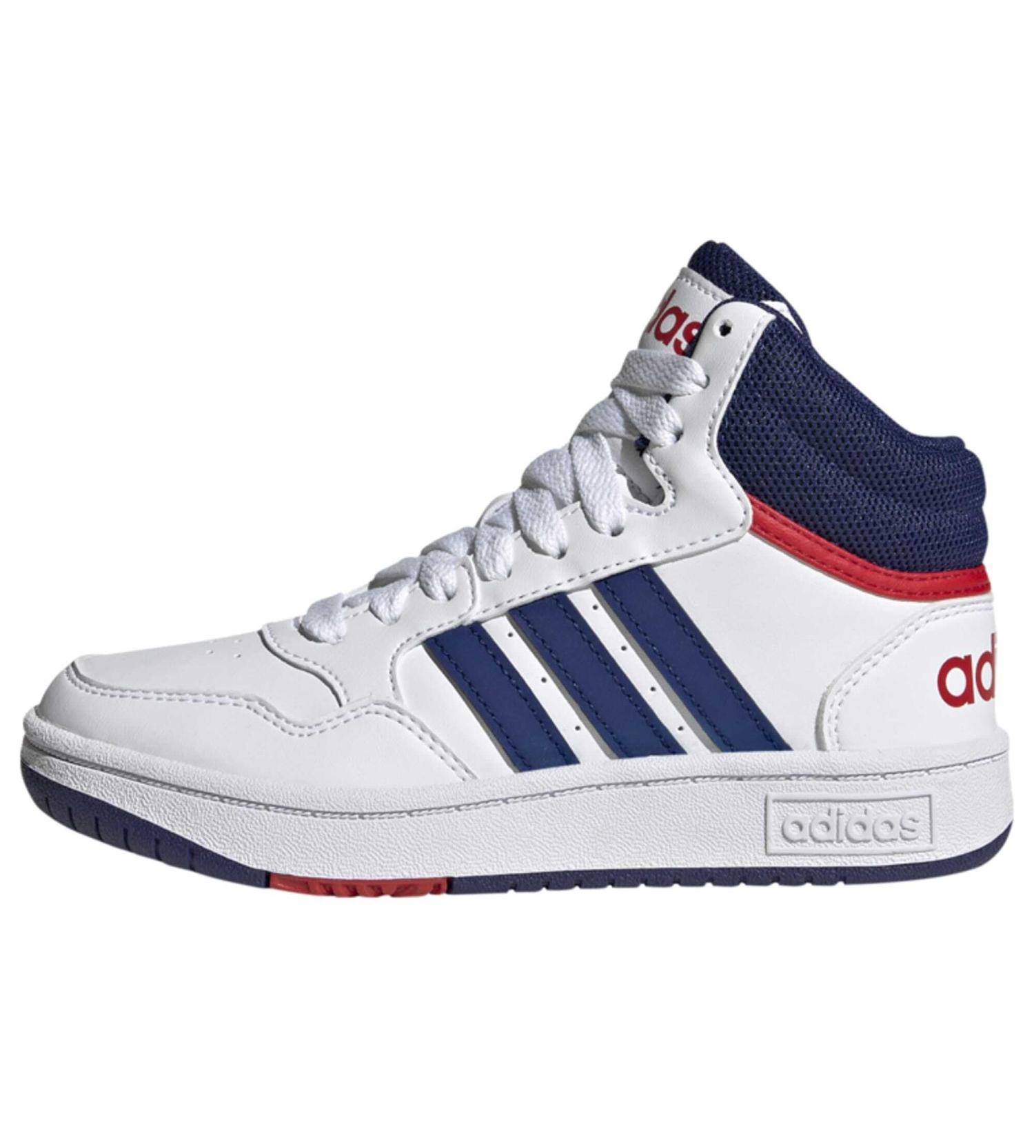 Buy adidas Unisex Kinder Hoops Mid Basketball Shoes 38 EU - Ftwr White Victory Blue & Better Scarlet | International Shipping Available - Buy Online on GoSupps.com