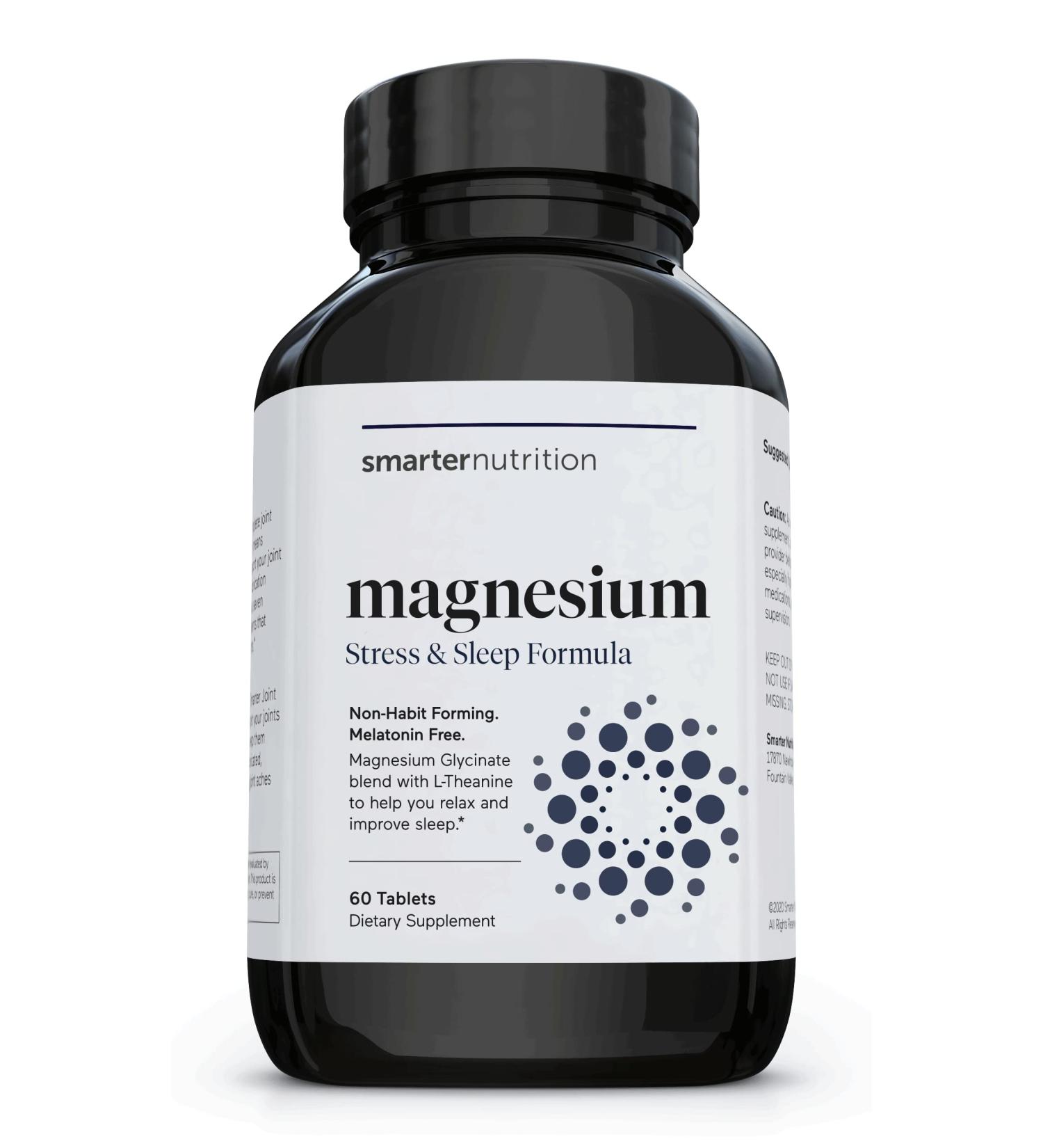 Smarter Nutrition Multi-Active Magnesium + AlphaWave(TM) L-Theanine - Enhanced Absorption - 60 Tablets - Buy Online on GoSupps.com