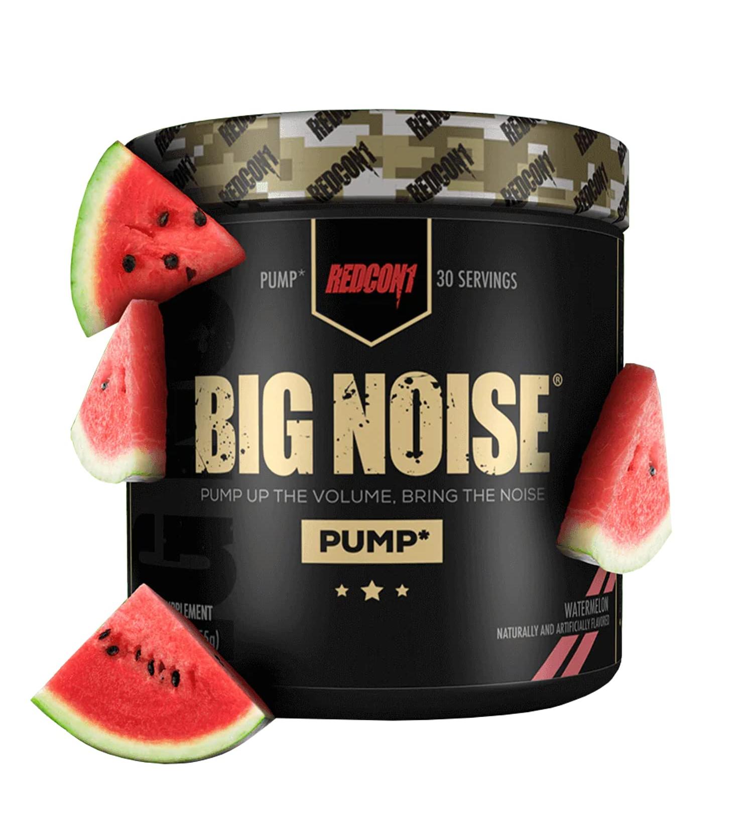 REDCON1 Big Noise Non-Stim Pre Workout Powder - Caffeine Free, Keto Friendly, Watermelon Flavor, 30 Servings for Pump & Endurance - Buy Online on GoSupps.com