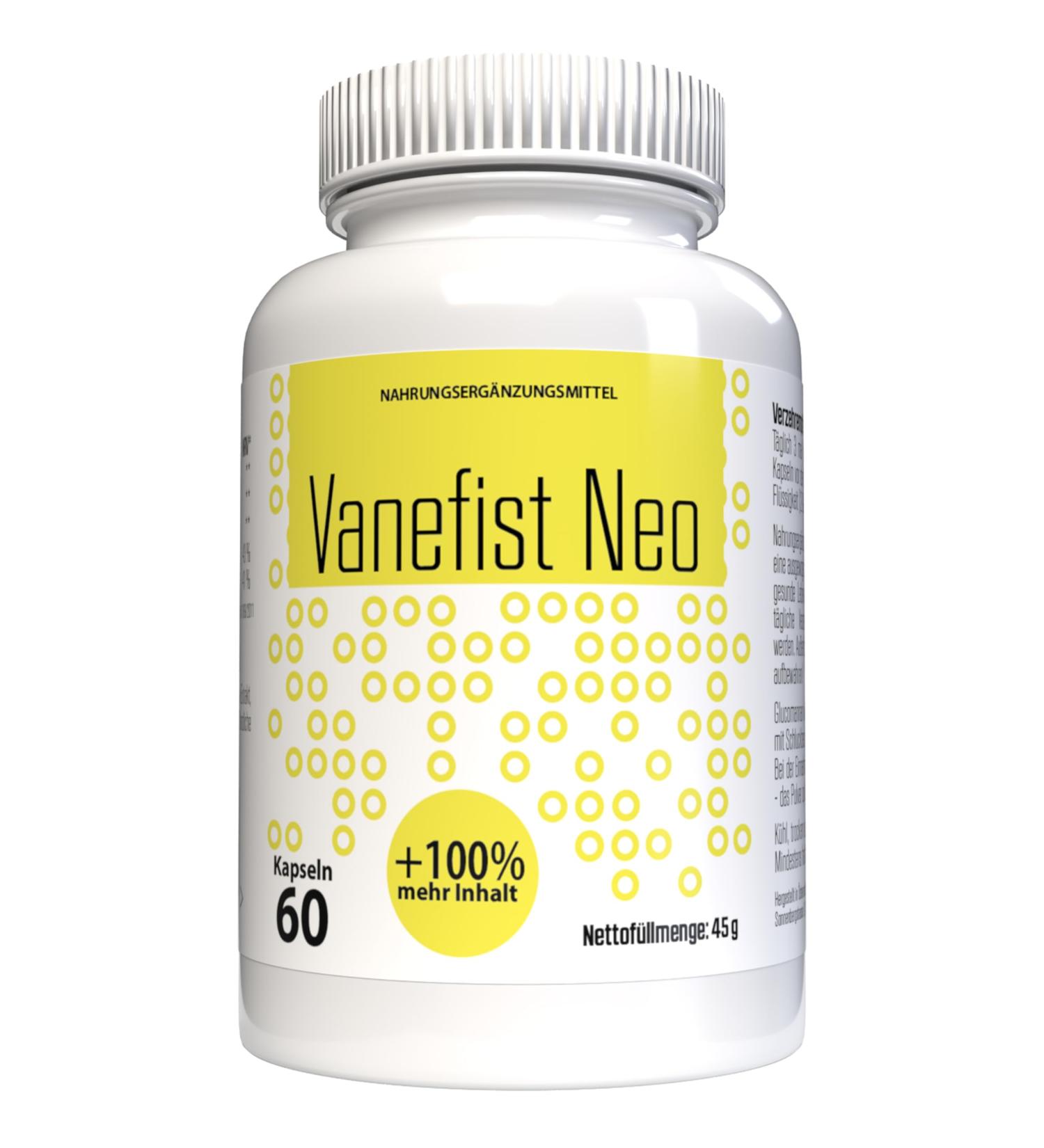 Buy Vanefist Neo Glucomannan 60 Capsules - Natural Weight Loss Supplement | Fast International Shipping - Buy Online on GoSupps.com