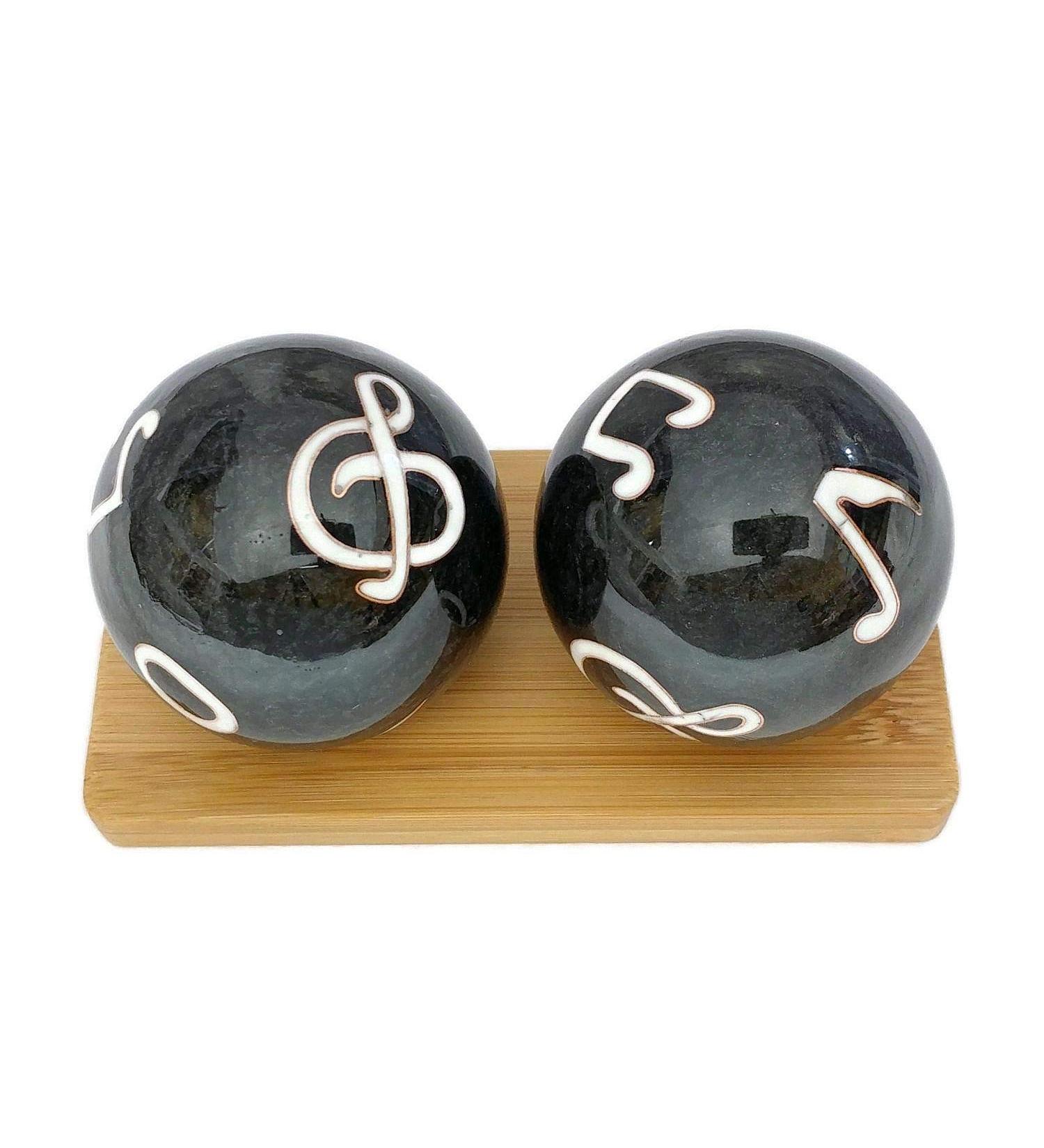 Top Chi Music Baoding Balls with Bamboo Stand - Chiming Chinese Health Balls for Hand Therapy and Stress Relief (Medium 1.6 Inch) - Buy Online on GoSupps.com
