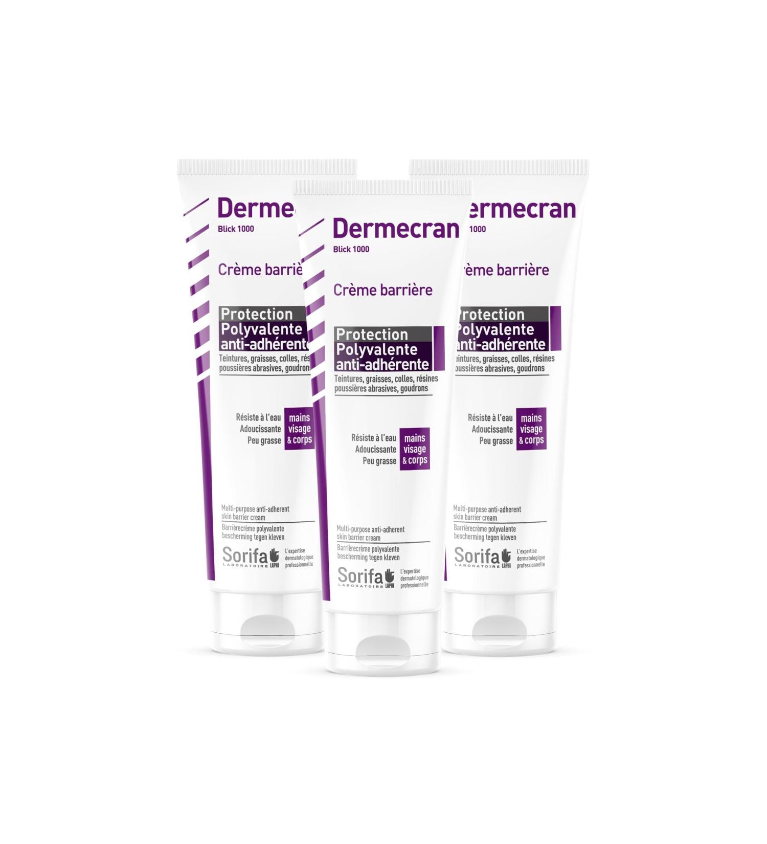  SORIFA Pack of 12 Derm cran - Barrier Cream - Anti-grease protection - Hands arms and body High tolerance - Fragrance-free - 125 ml tube. - Buy Online on GoSupps.com