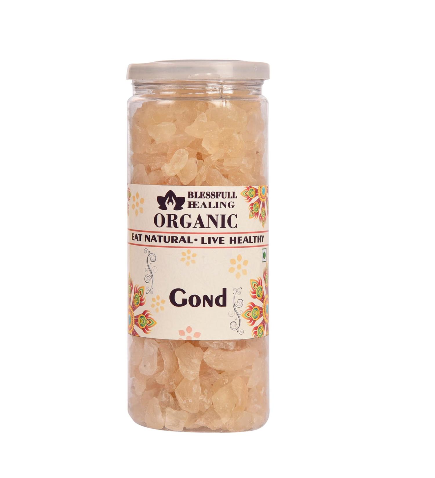 Blessfull Healing Organic Gond Katira 400 Gram Airtight Container (Packing May Vary)