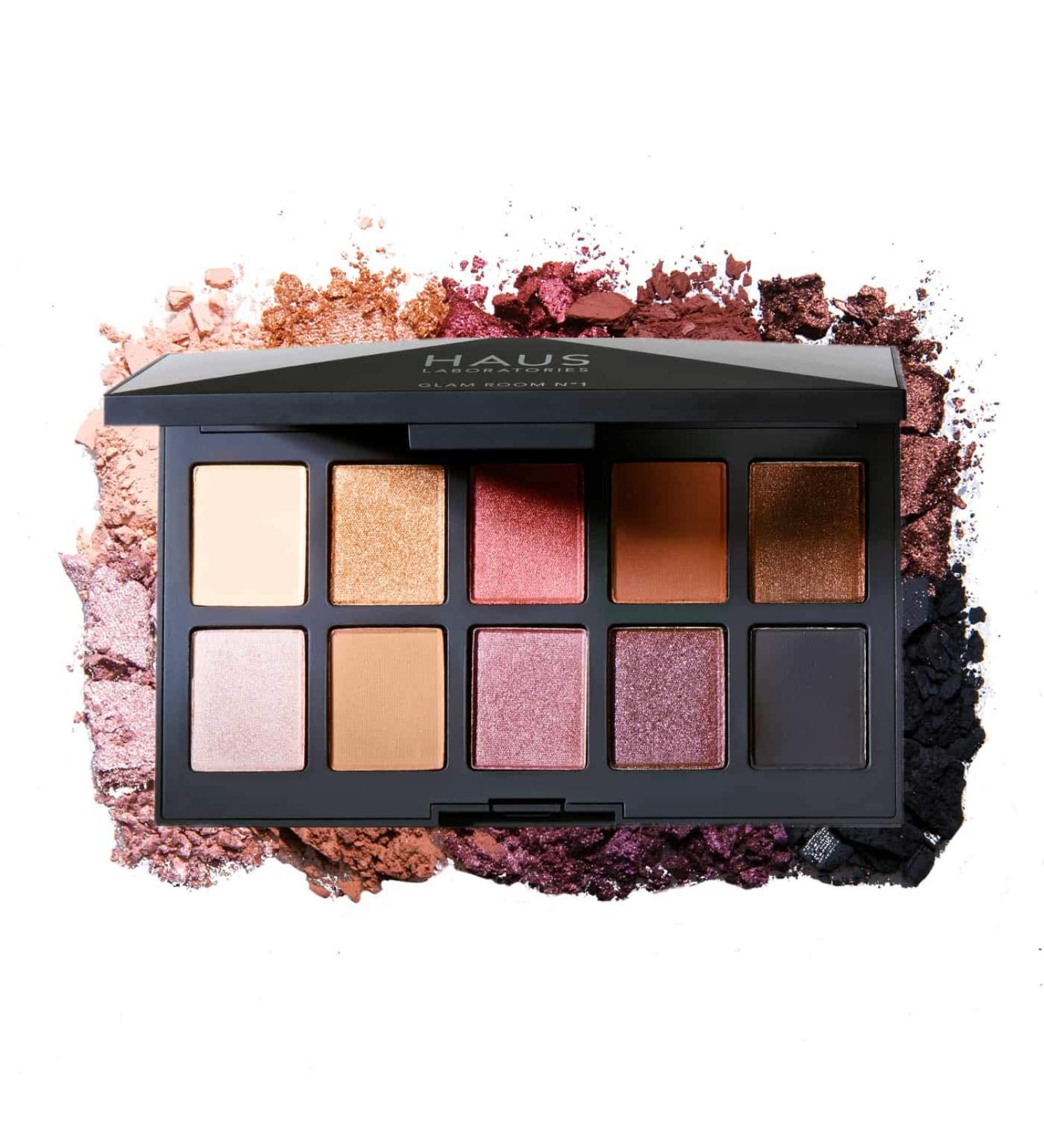 Haus Laboratories By Lady Gaga Glam Room Palette No. 1 in Fame | 10-Shade Eyeshadow Palette - Pigmented Matte, Metallic, Shimmer, Sparkle Finishes - Buy Online on GoSupps.com