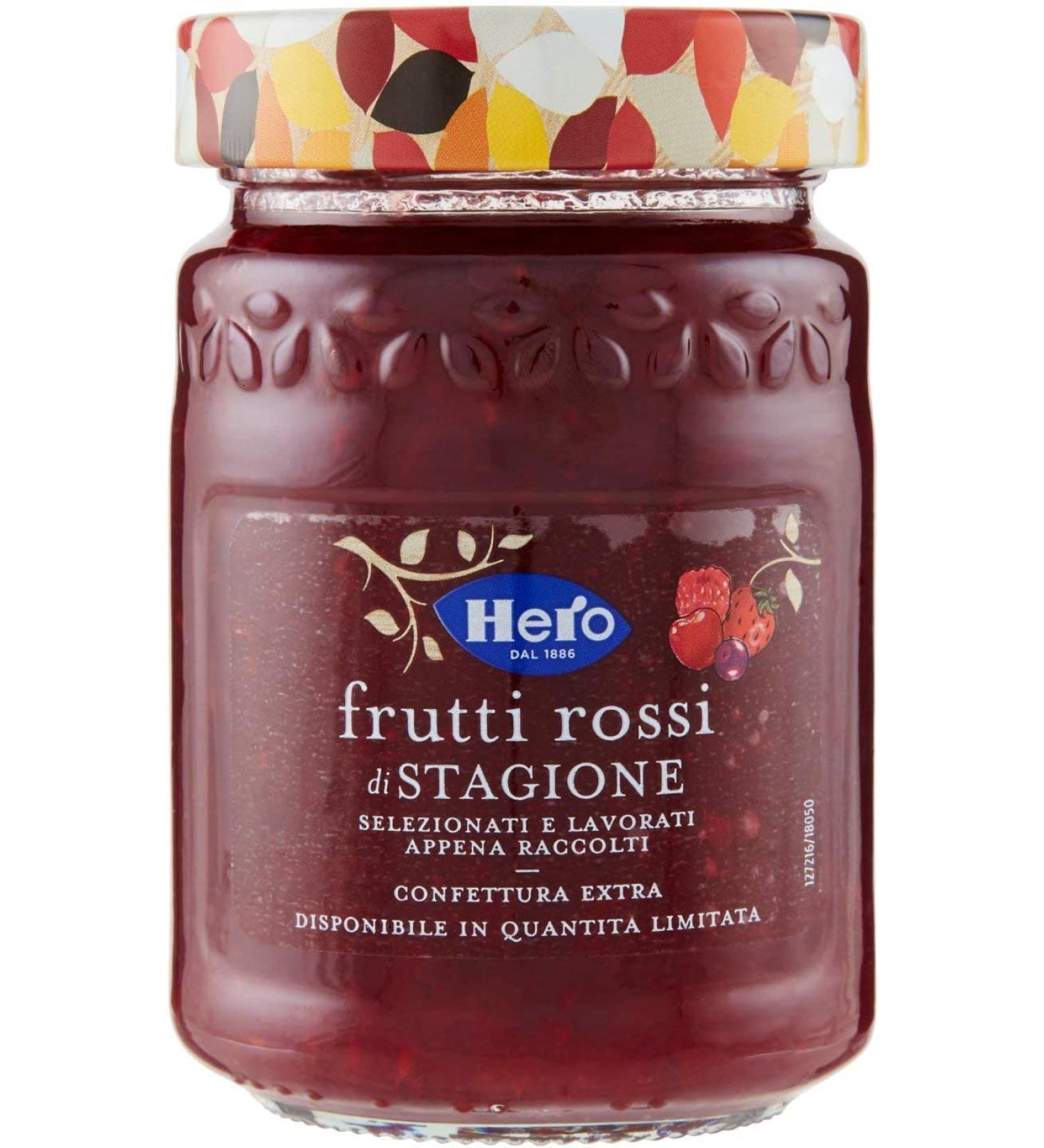 Hero red fruits in seasonal bread jam jam to spread Italy 350g - Buy Online on GoSupps.com