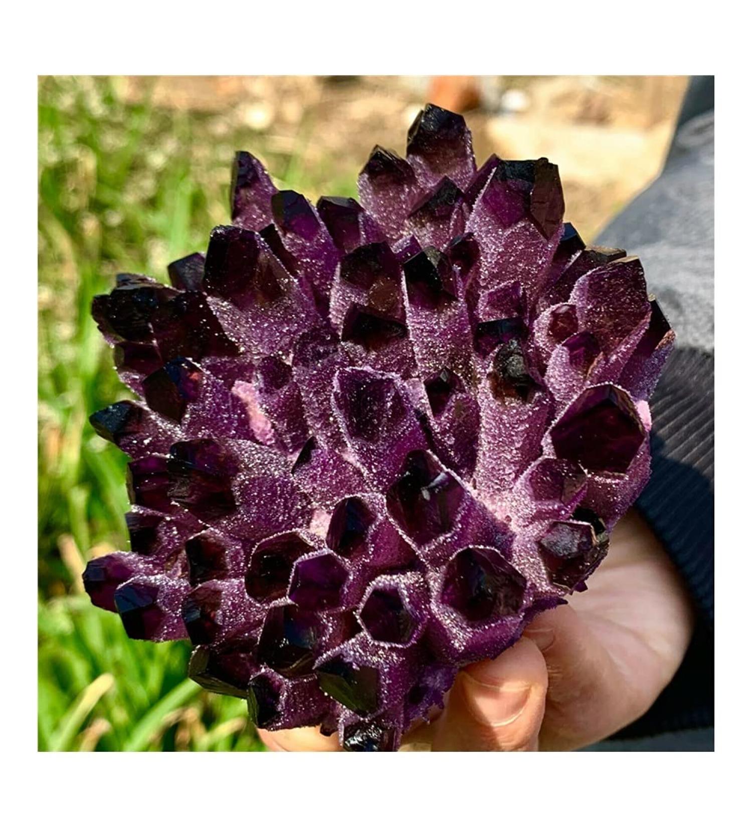 Natural Amethyst Quartz Specimen Beautiful (Size : 350-400g) ERTEYIN (Size : 350-400g) - Buy Online on GoSupps.com