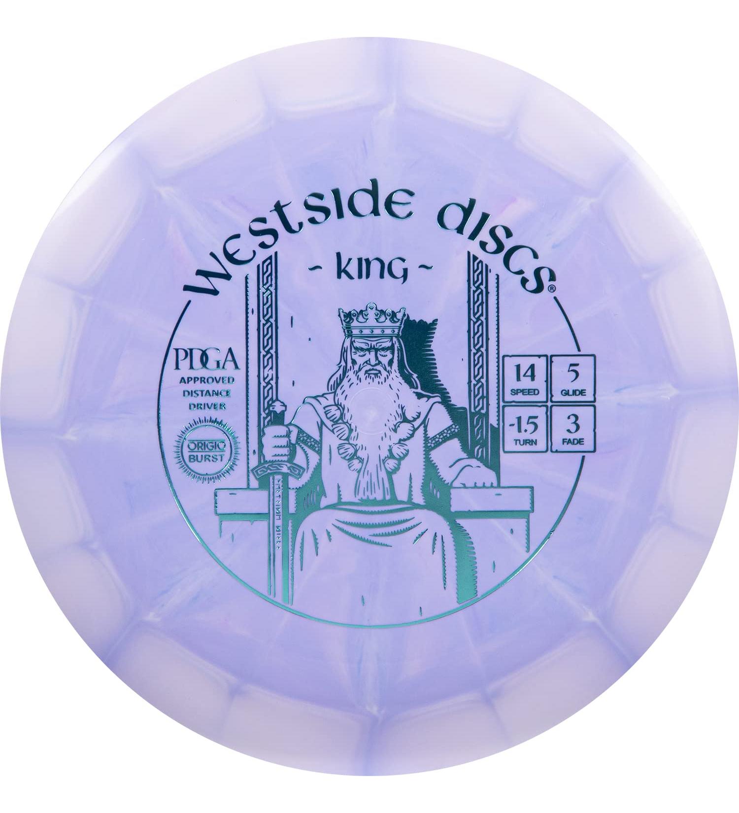 Westside Discs Origio Burst King Disc Golf Driver - Maximum Distance, 170g, Purple - Perfect for Beginners - Buy Online on GoSupps.com