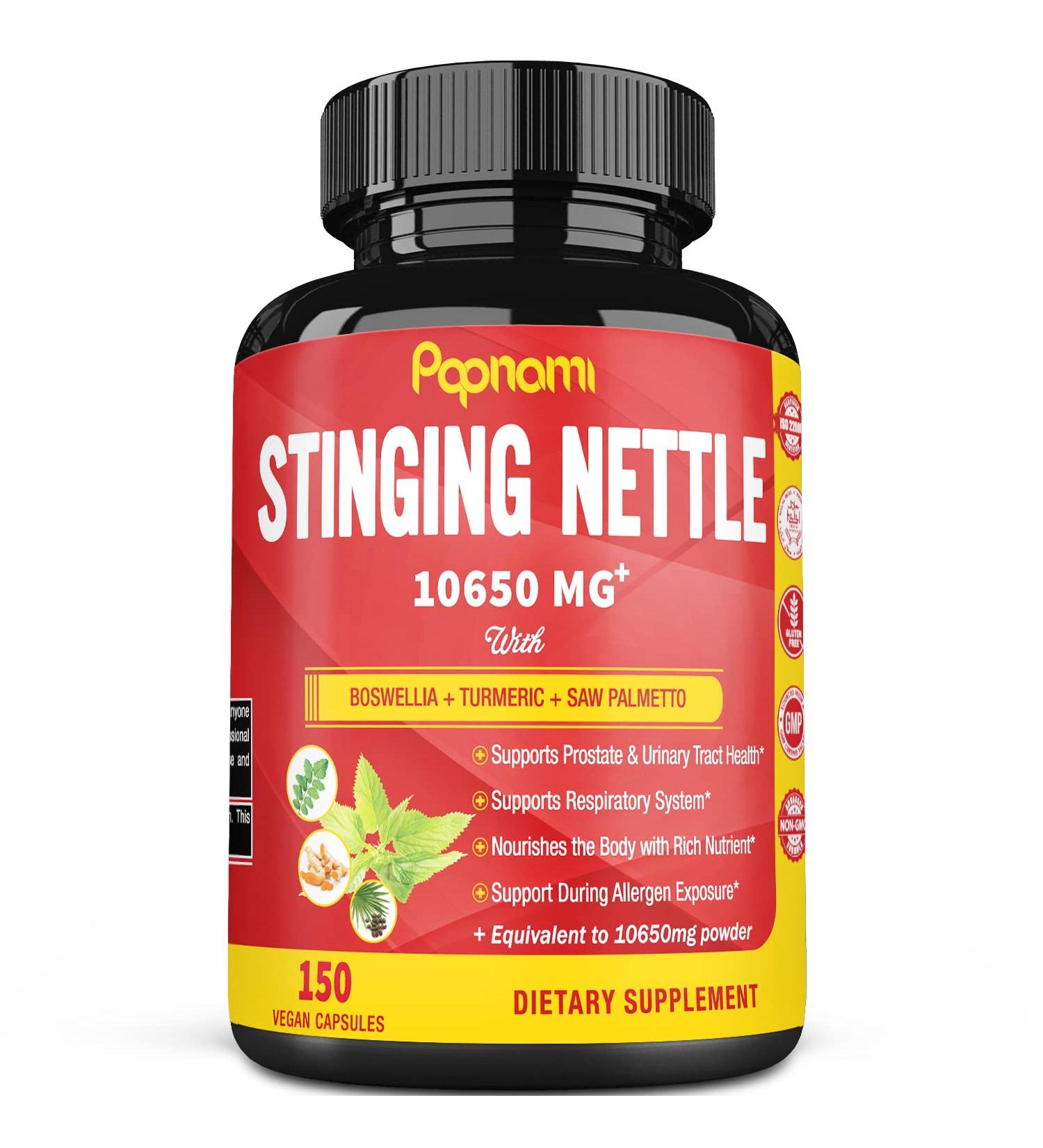 Stinging Nettle Root Extract Capsules 10650MG Equivalent | Prostate Health & Urinary Tract Support | High Potency Complex | 5-Month Supply - Buy Online on GoSupps.com