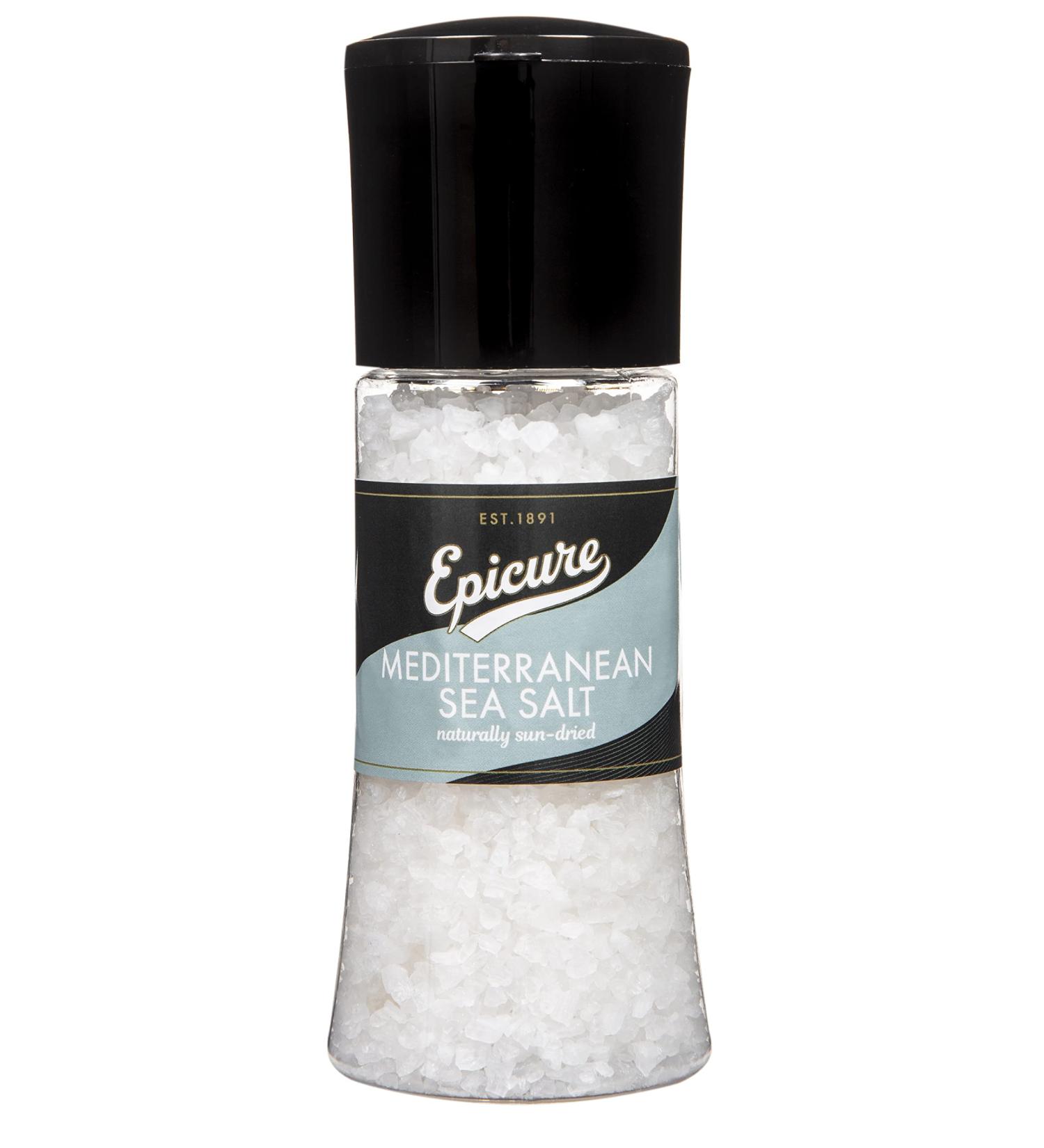 Epicure Mediterranean Sea Salt Freshly Ground Seasoning Grinders 270 g (Pack of 1) Mediterranean Sea Salt Single - Buy Online on GoSupps.com