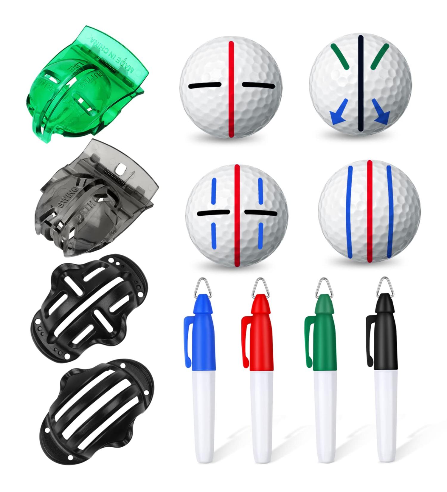 Amazon.com: 8 Pack Golf Ball Marker Liner Drawing Marker, 4