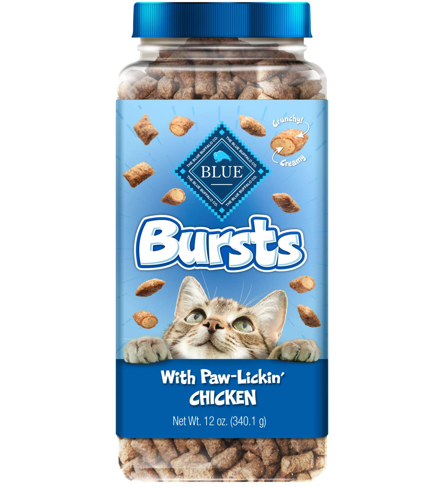 Blue Buffalo Bursts Crunchy Cat Treats Chicken 12oz - Premium Feline Snack - Buy Online on GoSupps.com