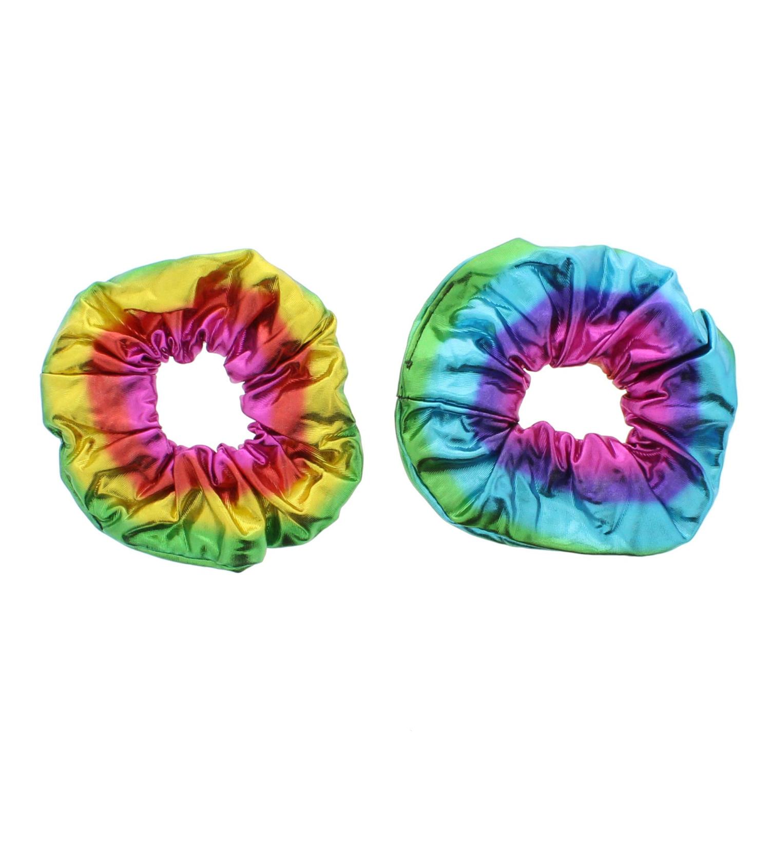 Zac's Alter Ego Pair of Fun Metallic Rainbow Scrunchies - Buy Online on GoSupps.com