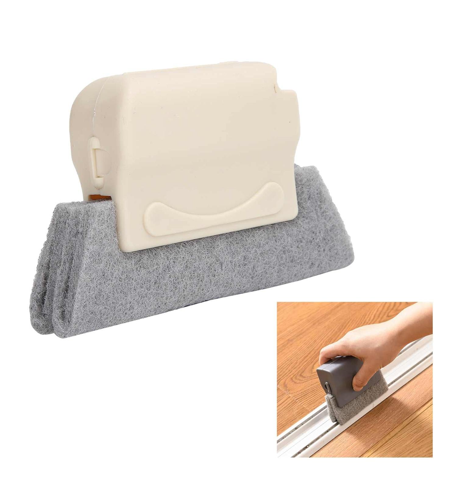 Groove Cleaning Brush Window Grooves Cleaning Brush Handheld Crevice Cleaner Tools for Window Quickly Clean All Corners and Gaps - Buy Online on GoSupps.com
