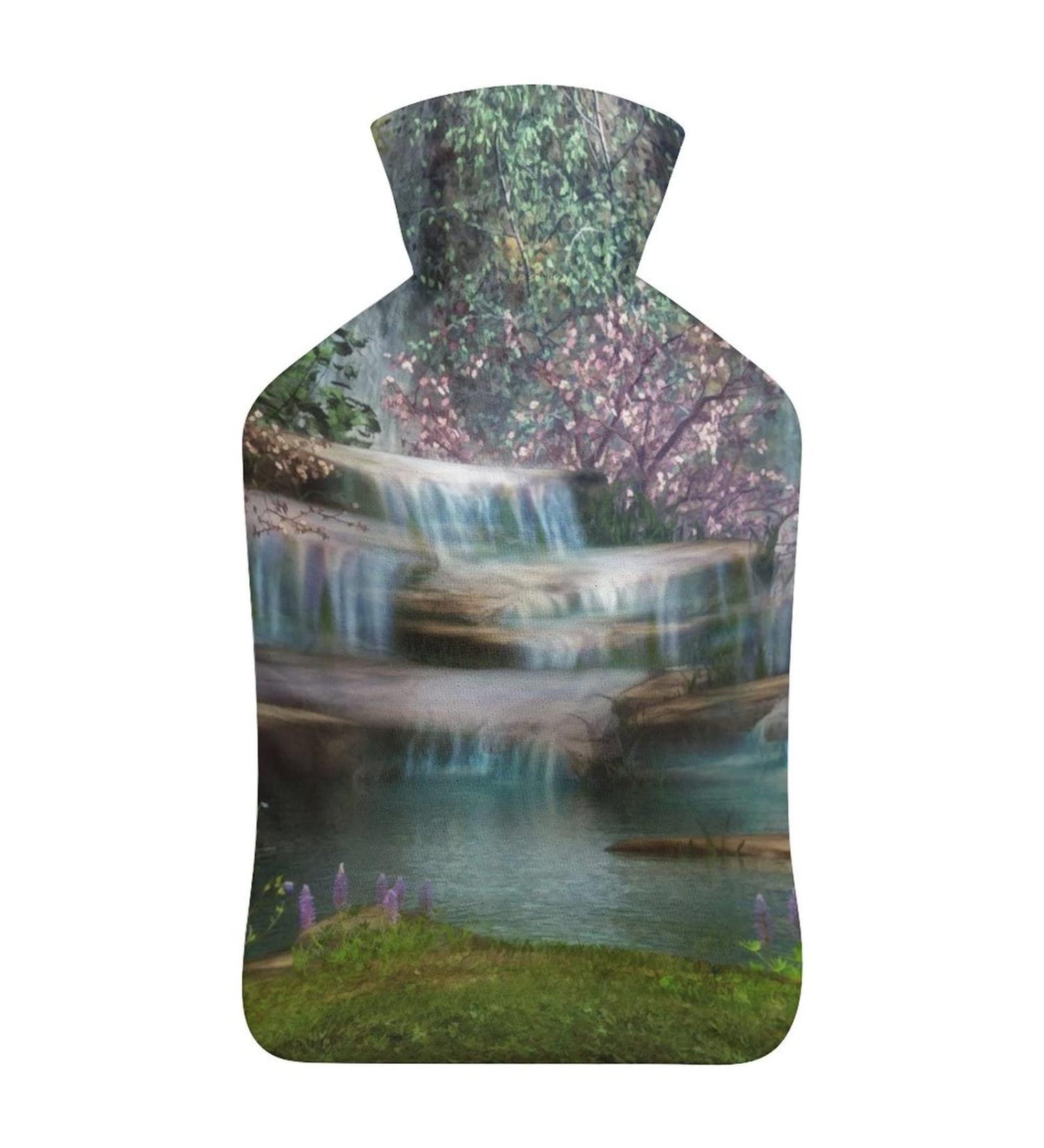 Hot Water Bottle with Lid - Premium Rubber Hot Water Bag for Pain Relief Cramps Foot Warmer & Hot/Cold Therapy - Ships Internationally - Buy Online on GoSupps.com