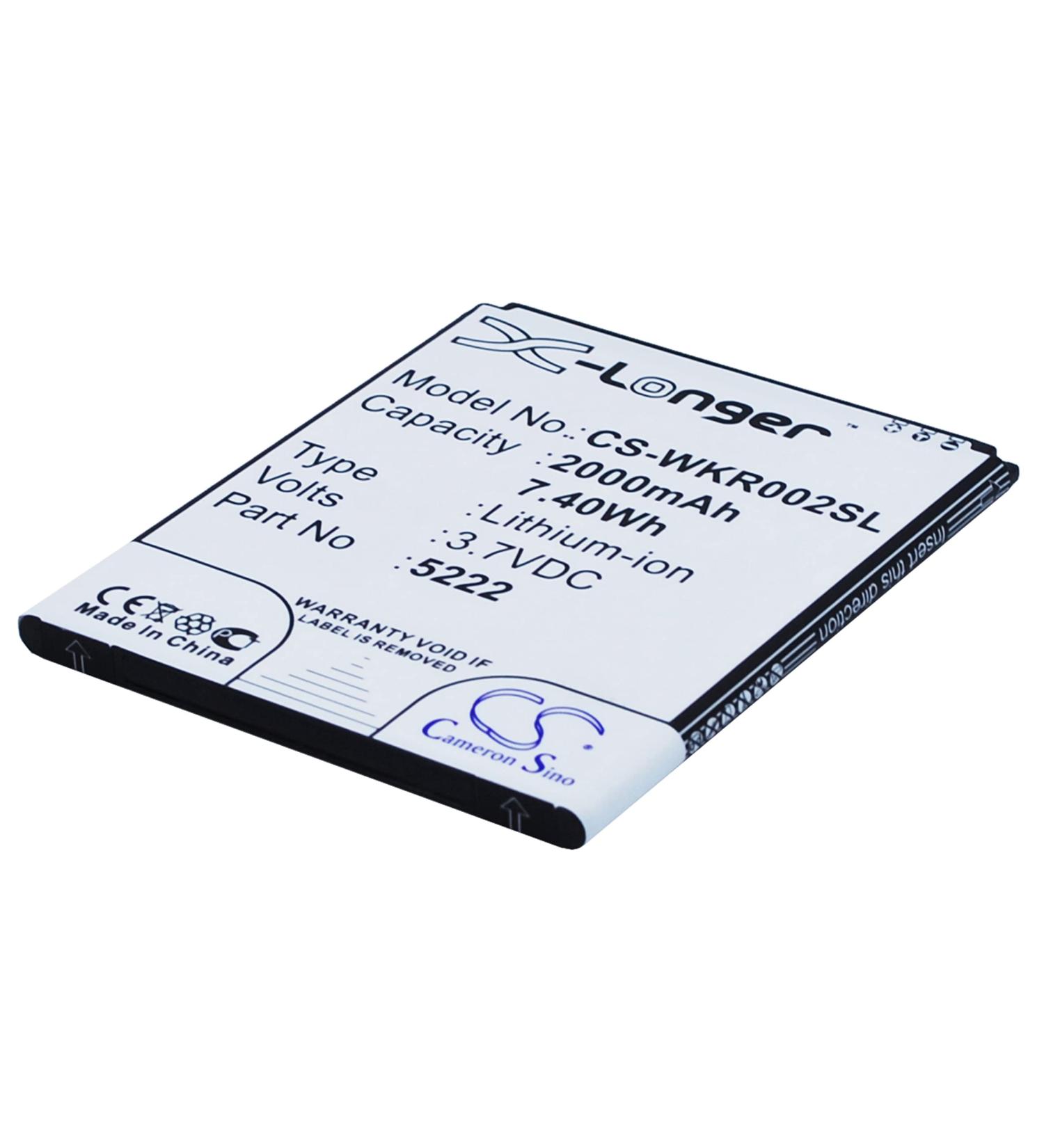 SPANN Battery Replacement for Wiko 9669 Freddy Rainbow Jam & Lite 4G - 3.7V Part No: 5222 S5222 | Fast International Shipping - Buy Online on GoSupps.com