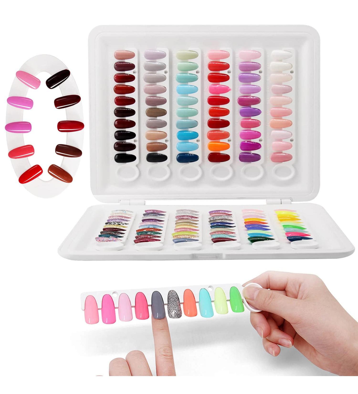 Nail Display Book C9: 120 Gel Nail Polish Samples | Nail Colour Swatch Board for Technicians - No Glue Required - Buy Online on GoSupps.com