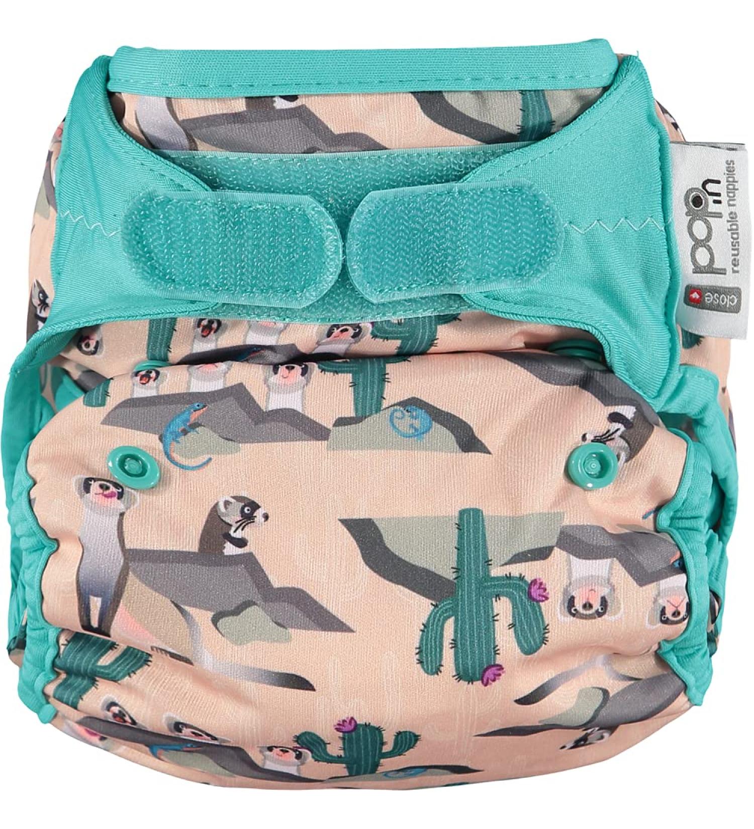 Eco-Friendly Bamboo Diaper - Close Parent Pink Ferret APLIX Waterproof Birth to Potty (0-36 Months) - International Shipping Available - Buy Online on GoSupps.com