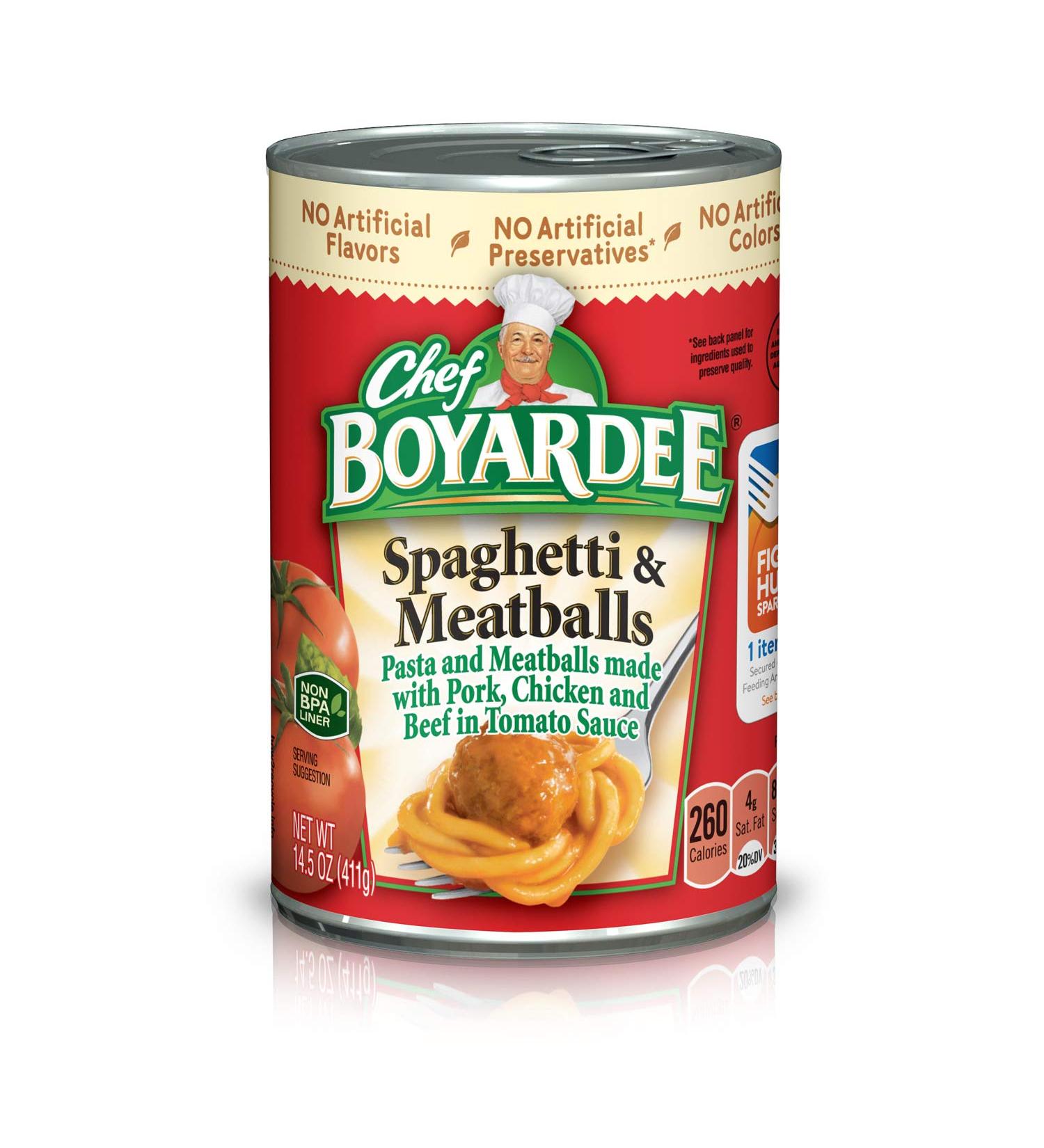 Chef Boyardee Spaghetti and Meatballs 14.5 oz - 24 Pack | Convenient Bulk Buy - Buy Online on GoSupps.com