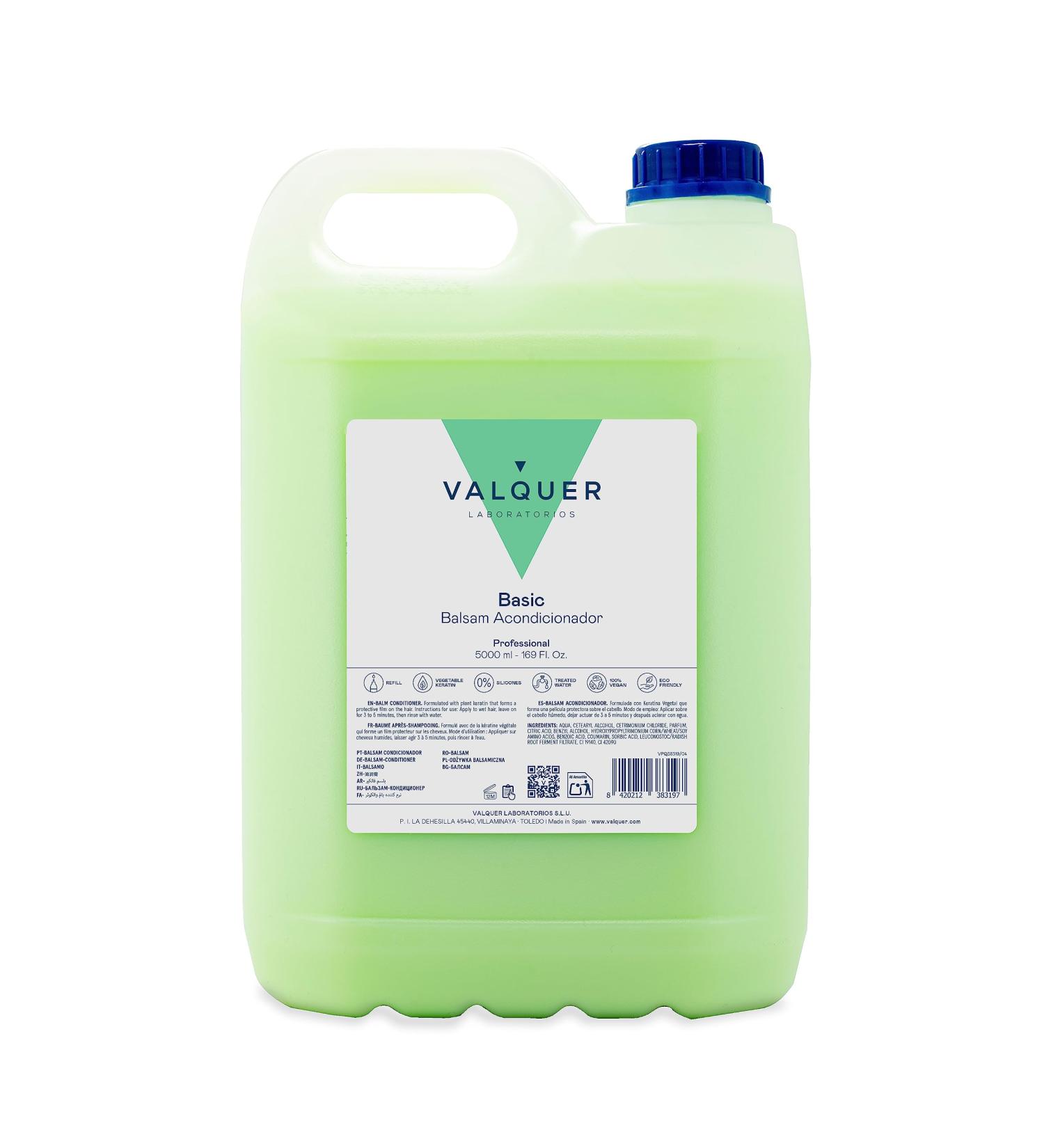 Valquer Professional Revitalizing Hair Conditioner with Natural Keratin | Vegan Balm Conditioner | Silk Effect | 5000 ml - Best for Hair Rinsing | International Shipping Available - Buy Online on GoSupps.com
