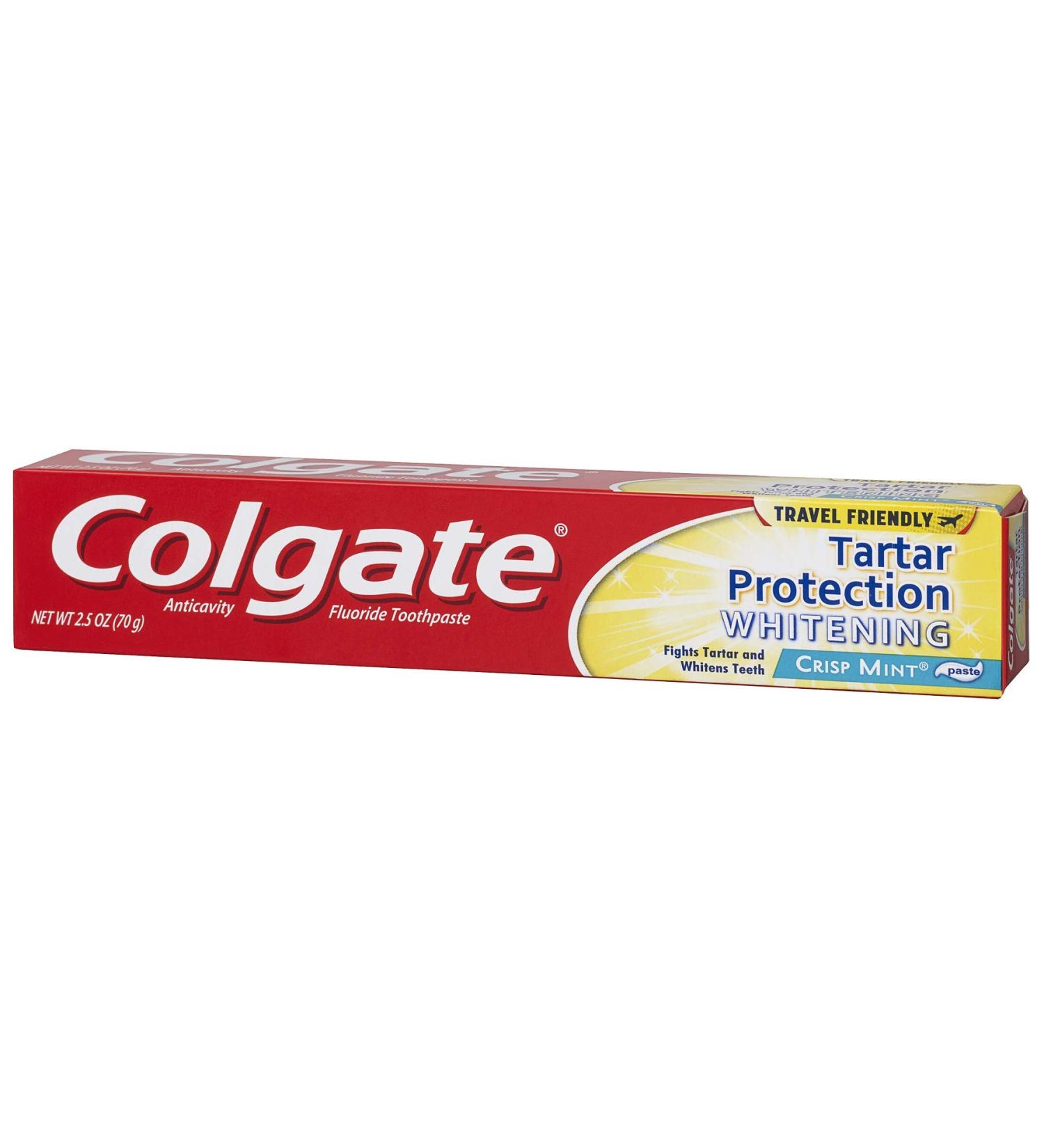 Colgate Tartar Protection Travel Size Toothpaste Mint - 2.5 Ounce (Pack of 6) Tartar Protection 2.5 Ounce (Pack of 6)