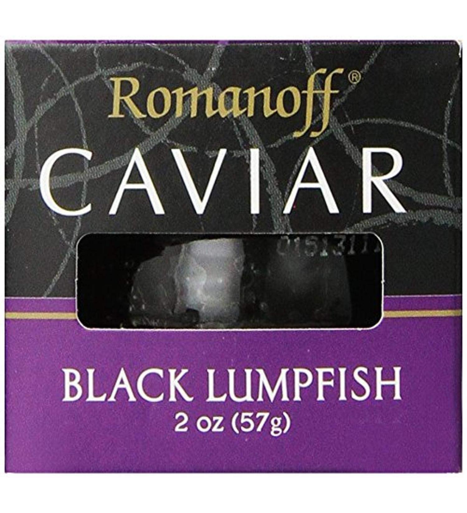 Romanoff Caviar Black Lumpfish 2oz - Premium Quality and Delicious Flavor - Buy Online on GoSupps.com