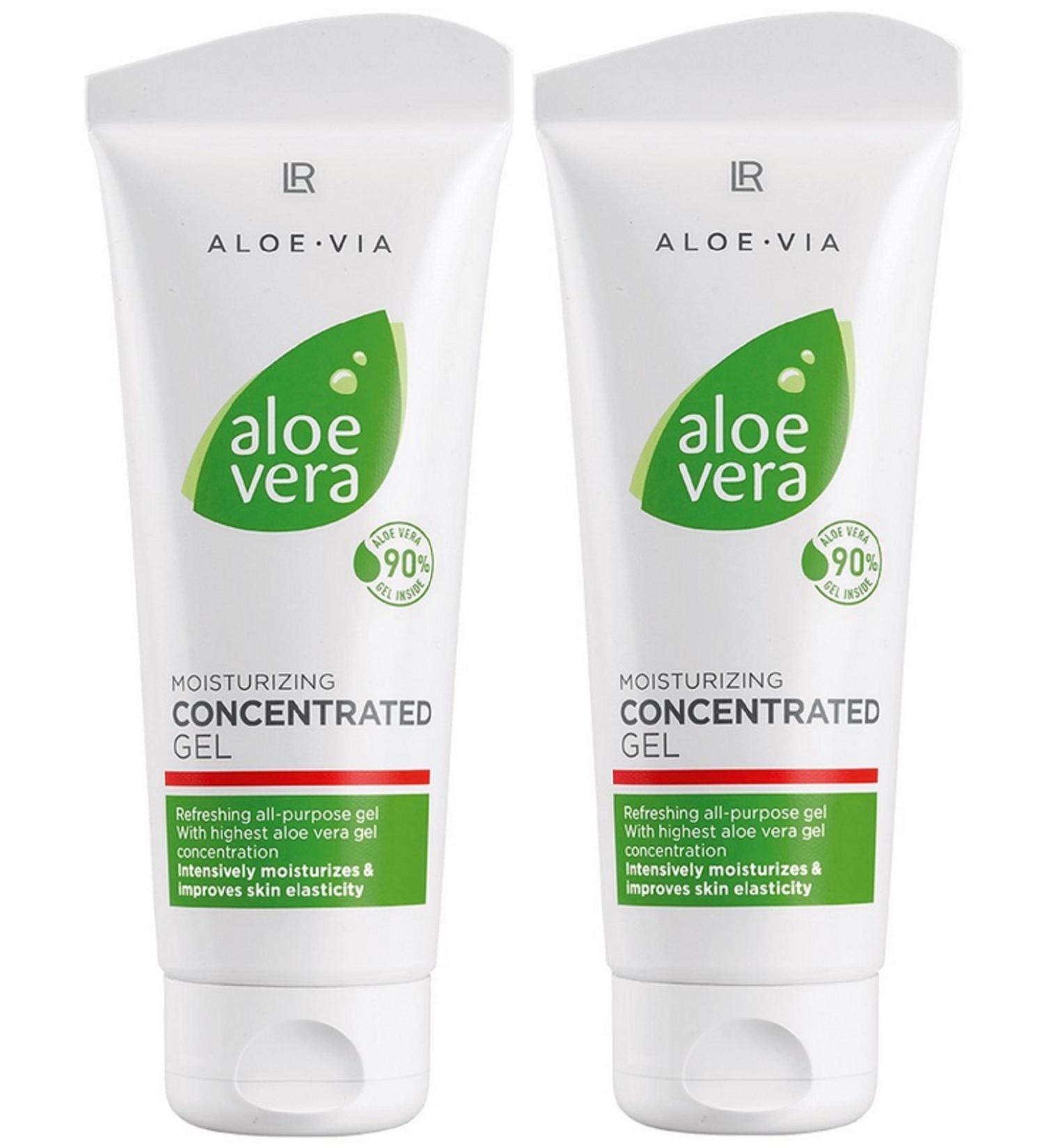 LR ALOE VIA Aloe Vera Gel Concentrate Moisturizing Gel (2x 100 ml) 100 ml (pack of 2)
