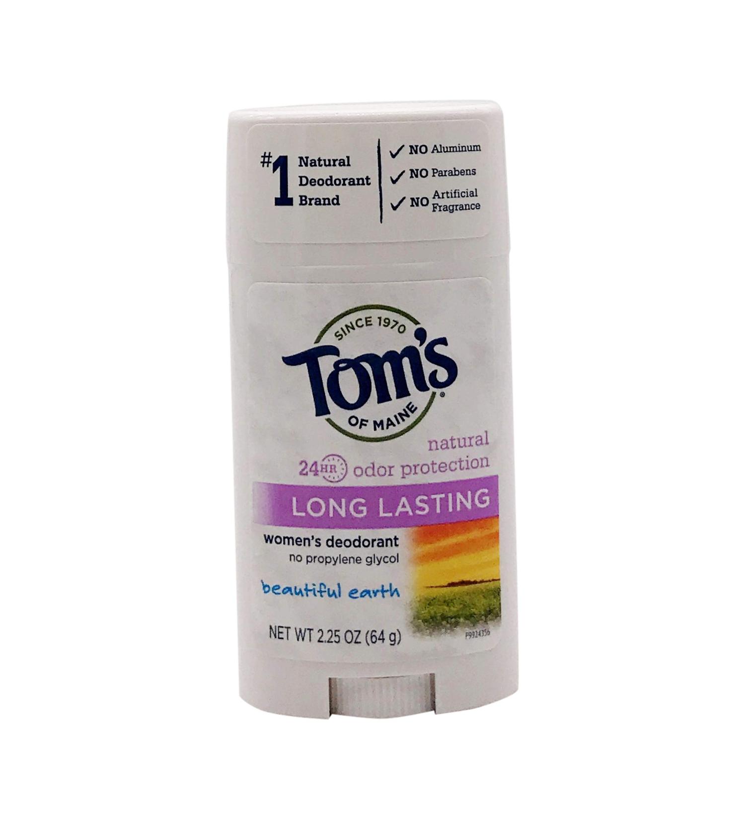 Frankel & Frankel Toms Of Maine Beautiful Earth Long Lasting Deodorant  2.25 Oz