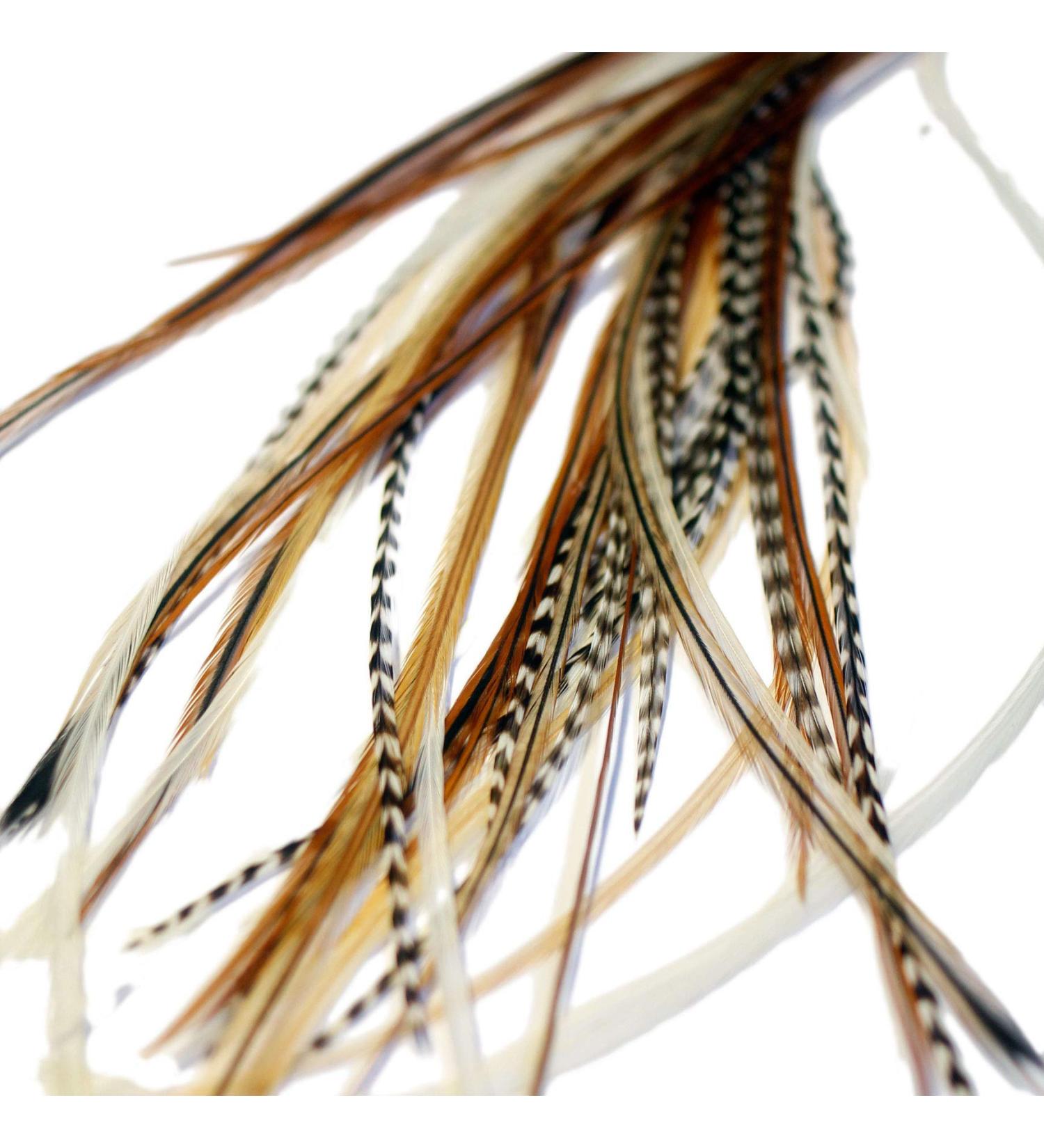 Real Feather Hair Extensions - One Fine Day Feathers (Pack of 5) - Buy Online on GoSupps.com