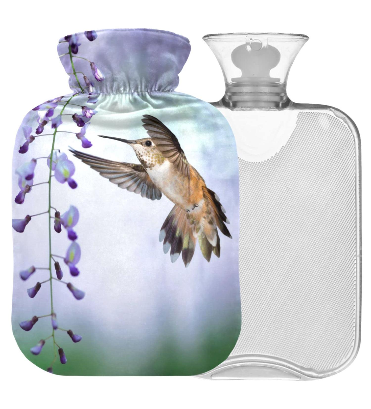 NAANLE Kolibri Lavender 2L Hot Water Bottle with Cover - Pain Relief for Menstrual Cramps & Thermal Therapy - Buy Online on GoSupps.com