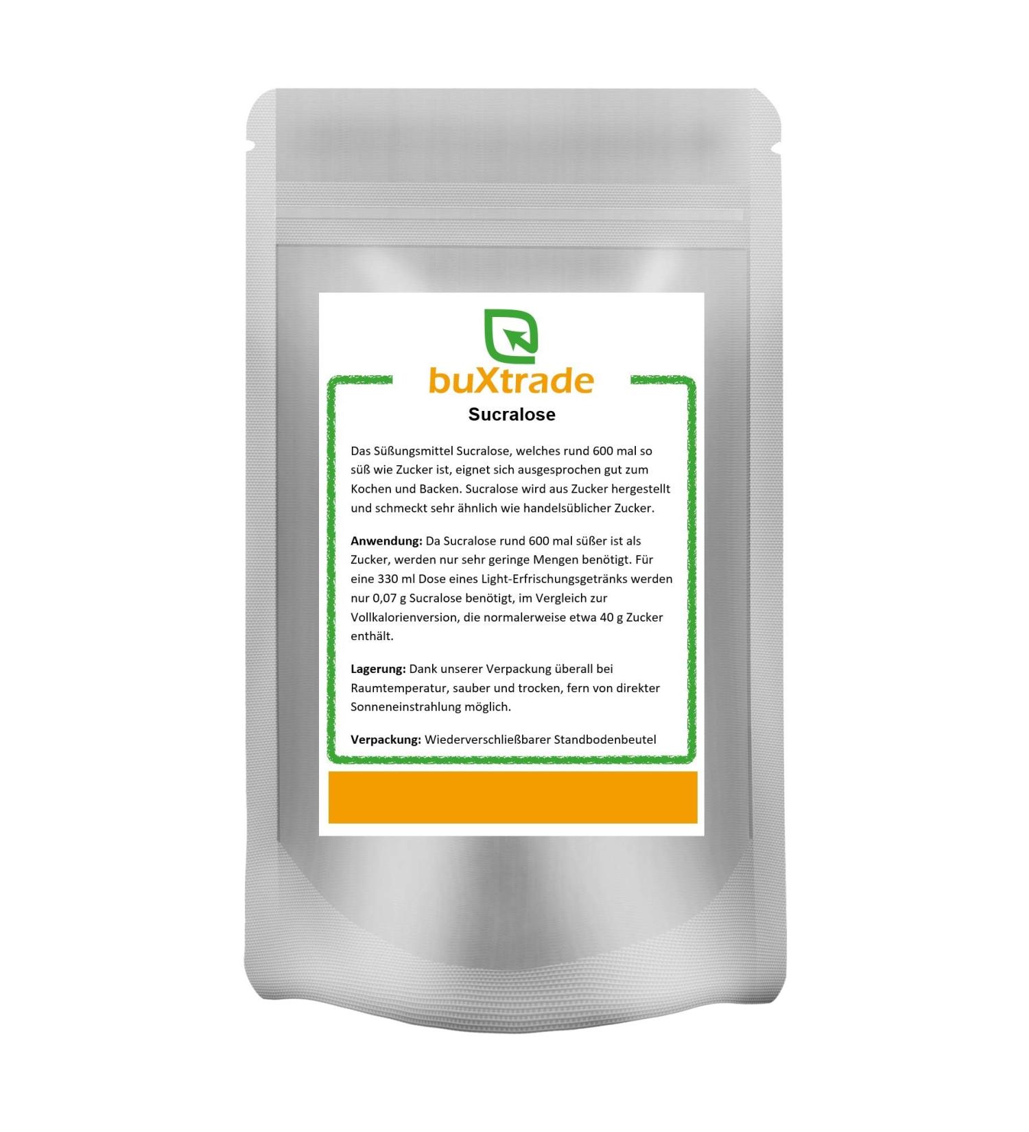 100 g Sucralose | calorie-free | 600x sweeter than sugar | Sweetener | Sugar substitute | Buxtrade |