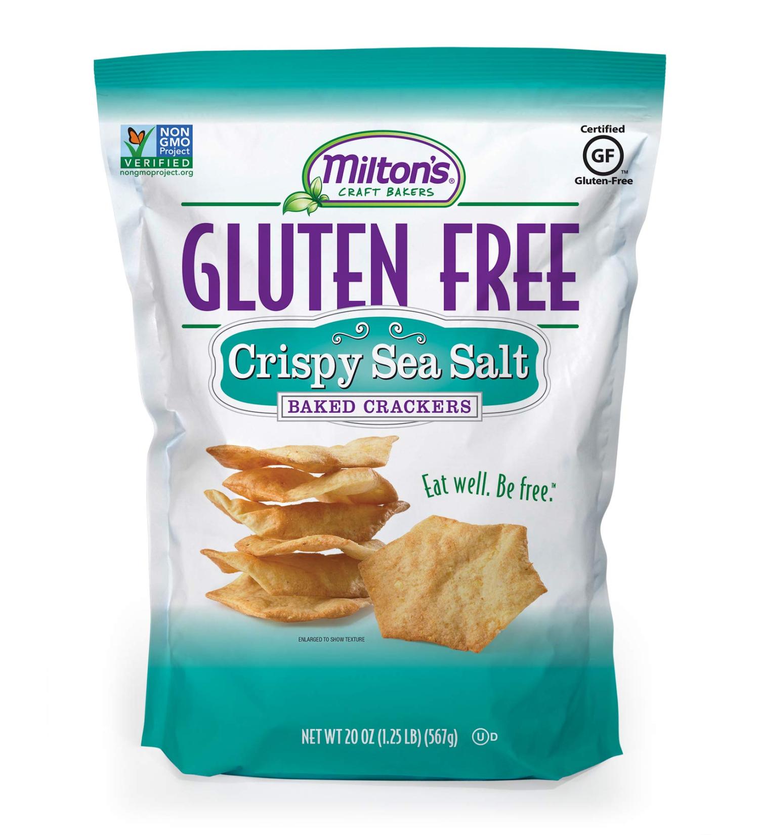 Miltons Crispy Sea Salt Gluten-Free Crackers (20 oz) - Delicious Grain Baked Snack - Buy Online on GoSupps.com