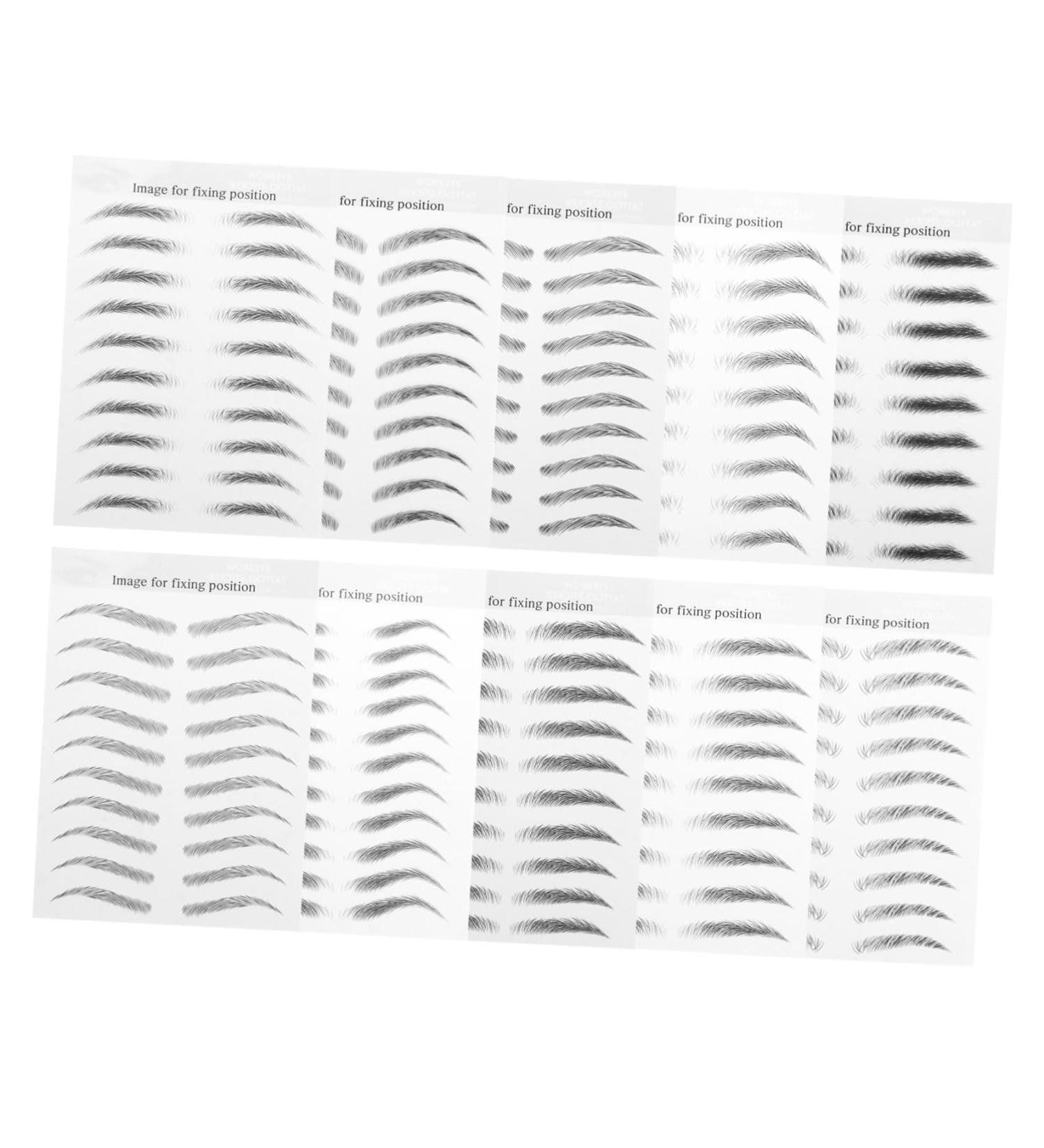 Mipcase 10 Sheets Imitation Eco Eyebrow Sticker Stickers Eyebrow Makeup Sticker Eyebrow Tool Cosmetic Hair - Buy Online on GoSupps.com