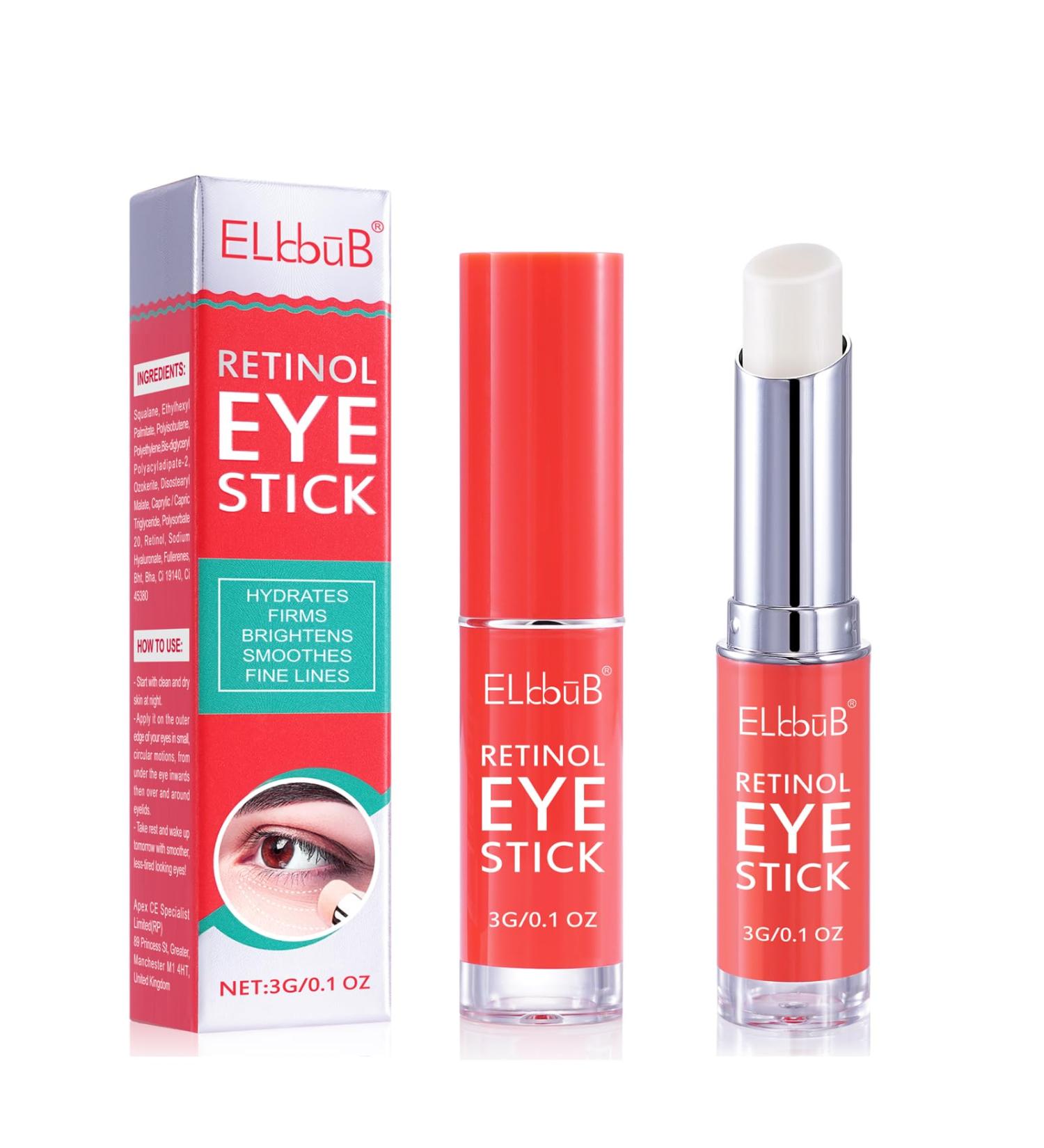 VRTDHY Retinol Eye Cream - Anti-Aging Reduces Dark Circles & Puffiness | Brightening Eye Cream for Swollen Eyes - 2pcs - Buy Online on GoSupps.com