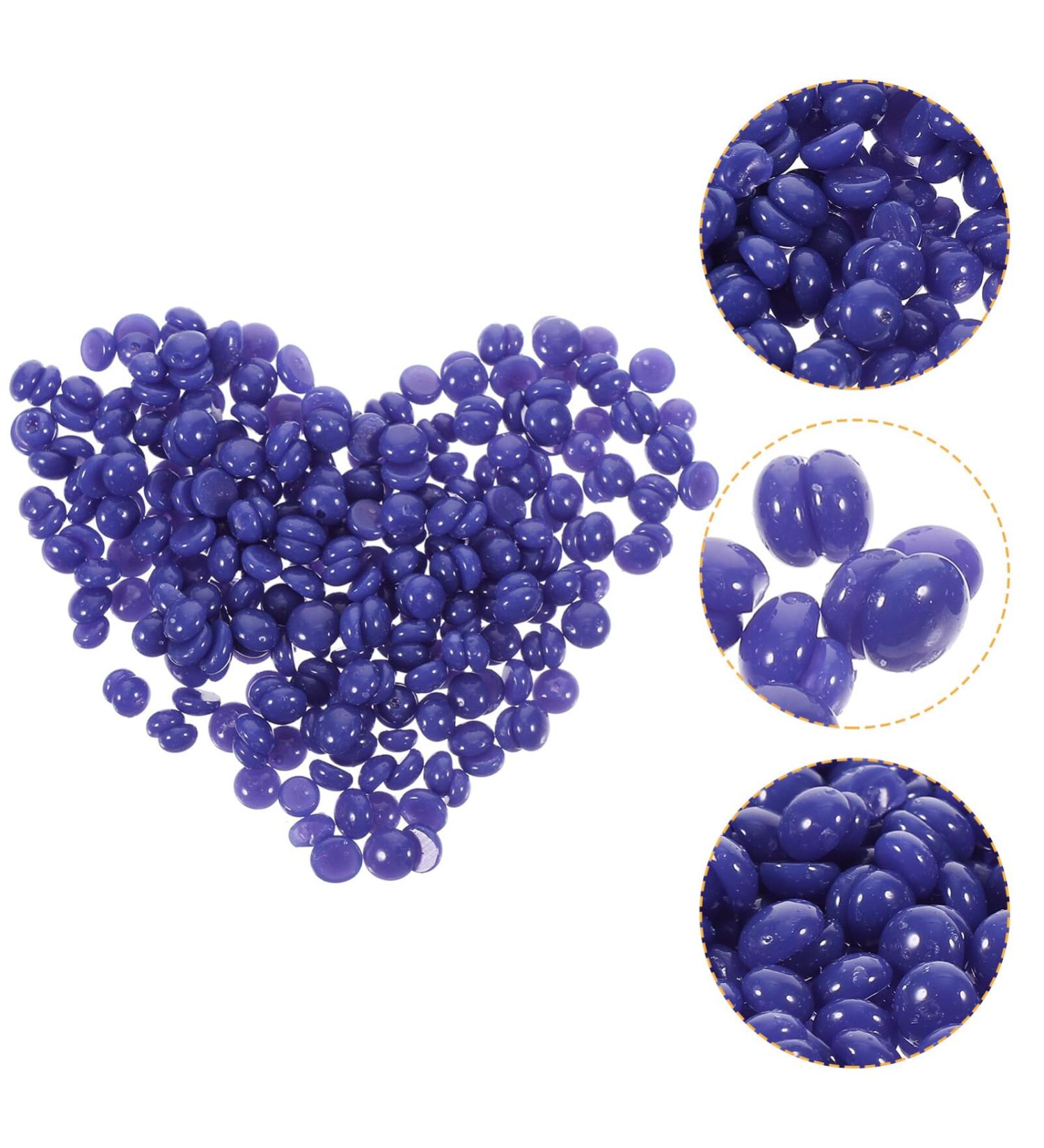 Beavorty 3 packs of wax beans for hair removal hair removal beans Face wax beans hair removal cream waxing sperms for hair removal hard wax pearl beeswax violet 1 piece (1 Pack) purple