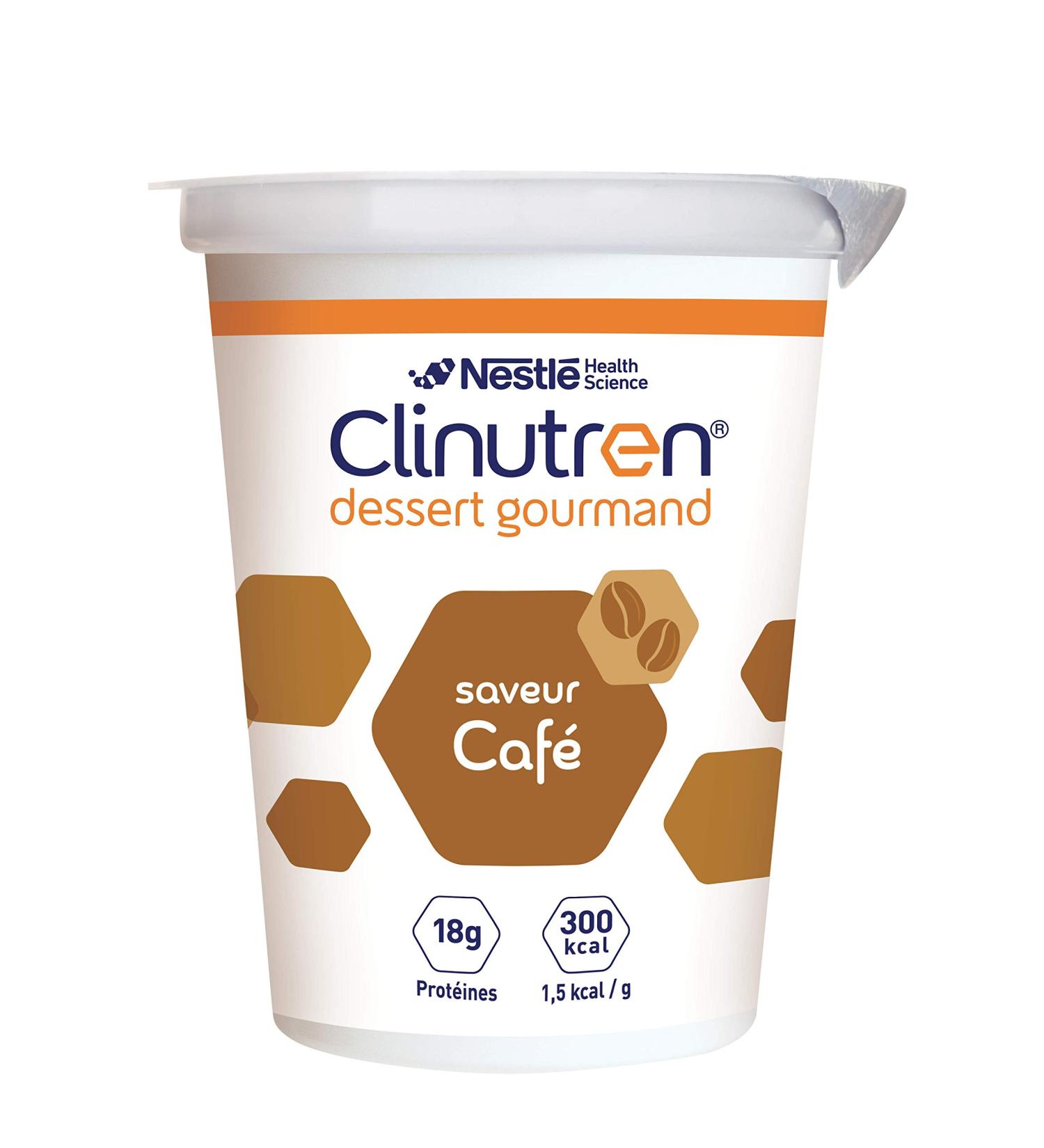 Nestlé CLINUTREN DESSERT Gourmet Coffee, Pack of 4 x 200 g