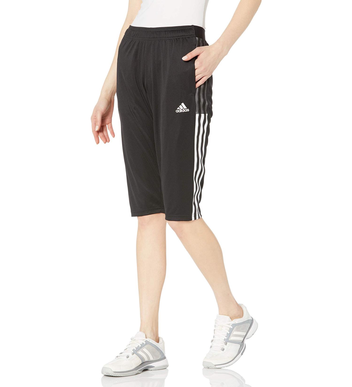 adidas Women's Tiro 21 3/4 Pants - Medium Black | Performance Sportswear - Buy Online on GoSupps.com