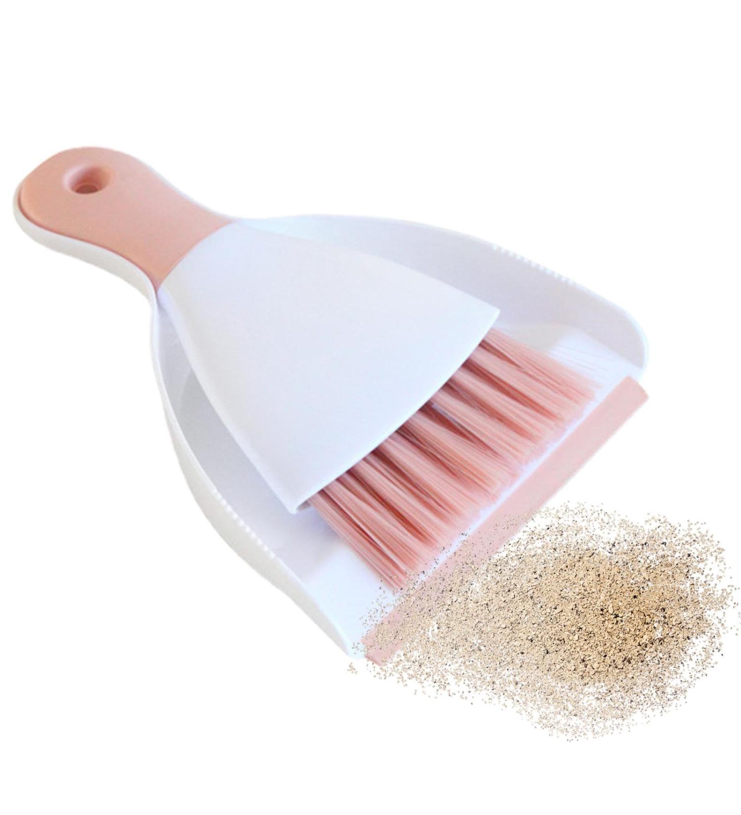 Broom and Dustpan Set | Cleaning Brush Dustpan Combo Set Desktop Handheld Cleaning Small Dustpan for Kitchen Home Study Room Bathroom - Buy Online on GoSupps.com
