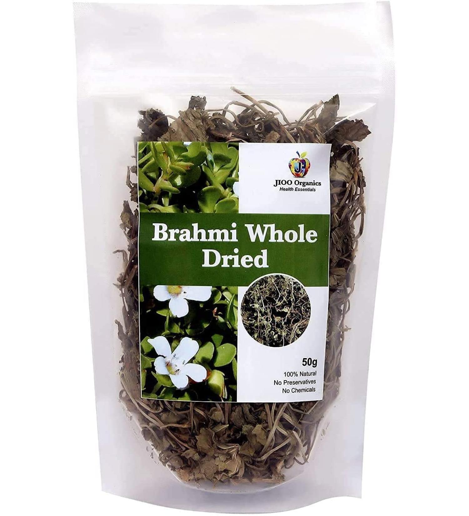 Panihari Jioo Organics Dry Brahmi Leaves Neerbrahmi Hysope d'eau (lot de 50 g) - Buy Online on GoSupps.com