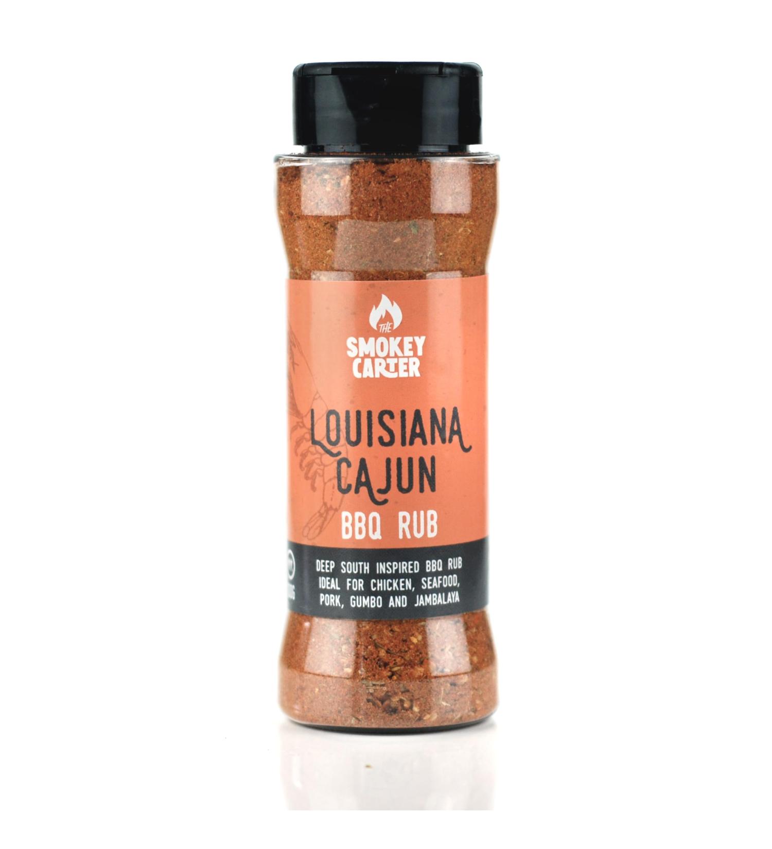 Louisiana Cajun BBQ Rub Shaker | The Smokey Carter | Spicy Deep South Style Seasoning -| No Added Sugar