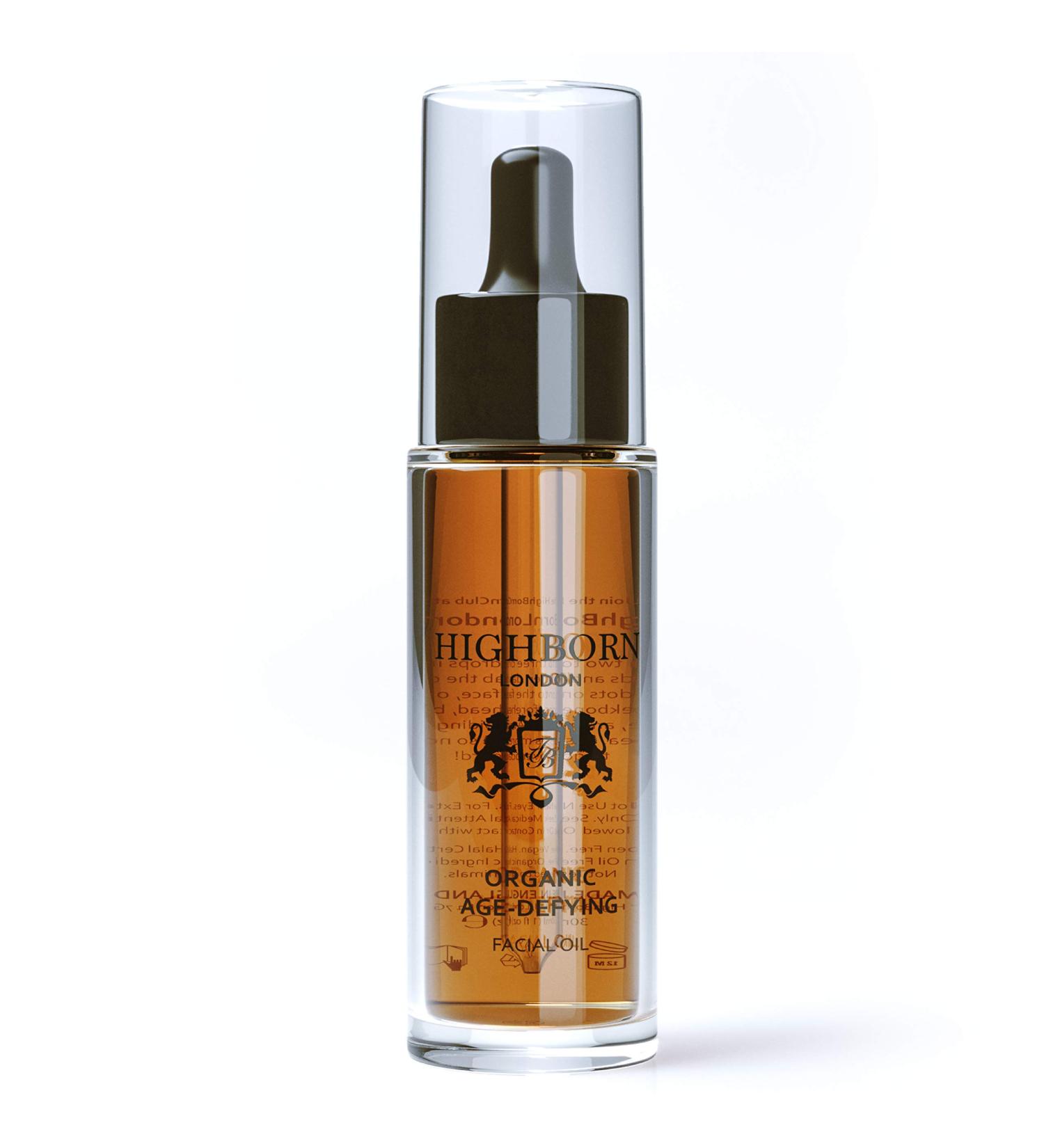 HighBorn London Organic Age-Defying Facial Oil - Anti Aging Facial Oil for Women w/Vitamin E Vitamin A Vitamin C & Pomegranate Seed Oil - Buy Online on GoSupps.com