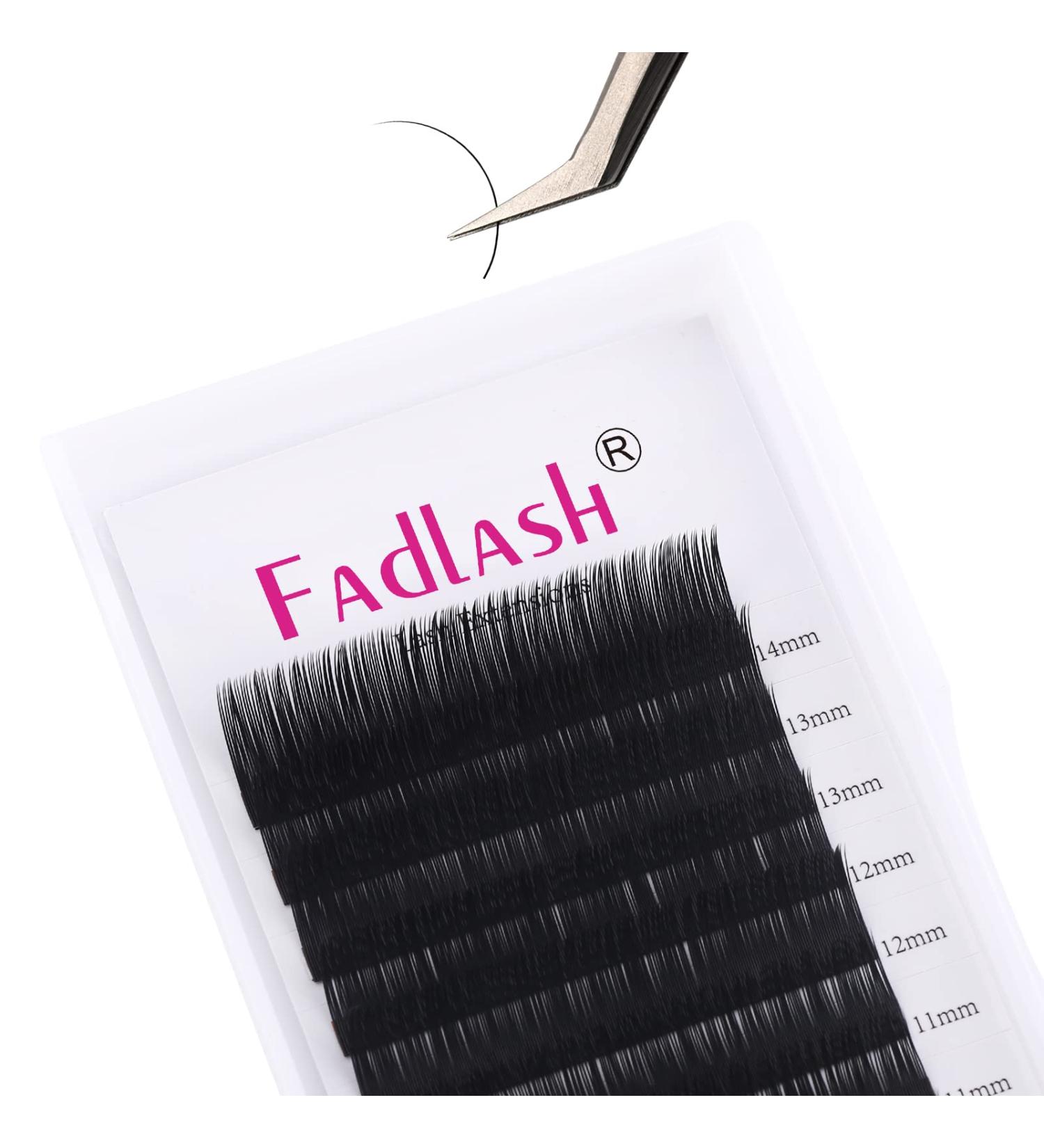 Professional Classic 1:1 Eyelash Extensions - 0.18mm D Curl Mix (8-14mm) | Natural Black Lashes for Stunning Volume - Buy Online on GoSupps.com