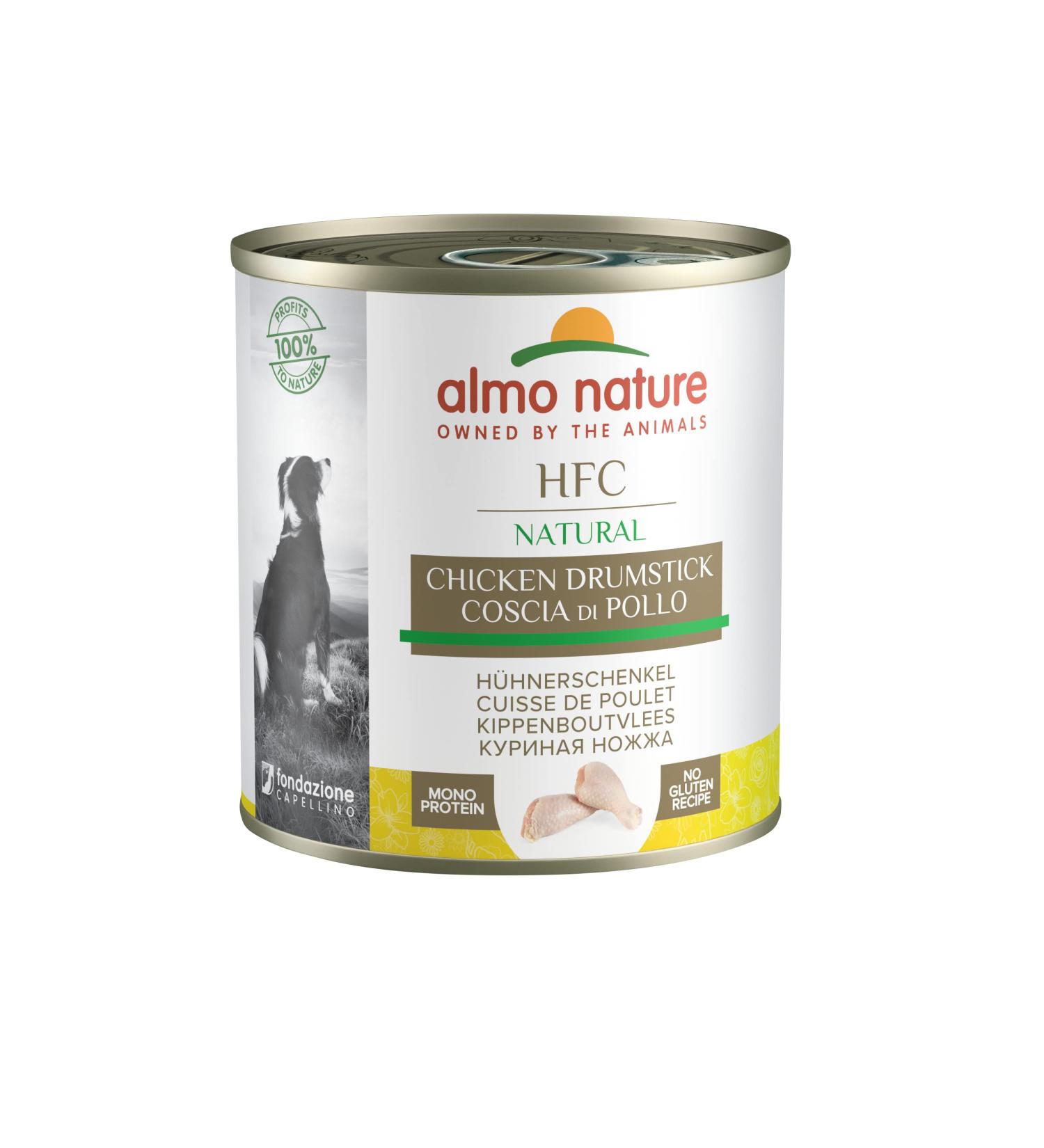Almo Nature HFC Natural Wet Dog Food with Chicken Legs - Premium Quality 12 Pack - Buy Online on GoSupps.com