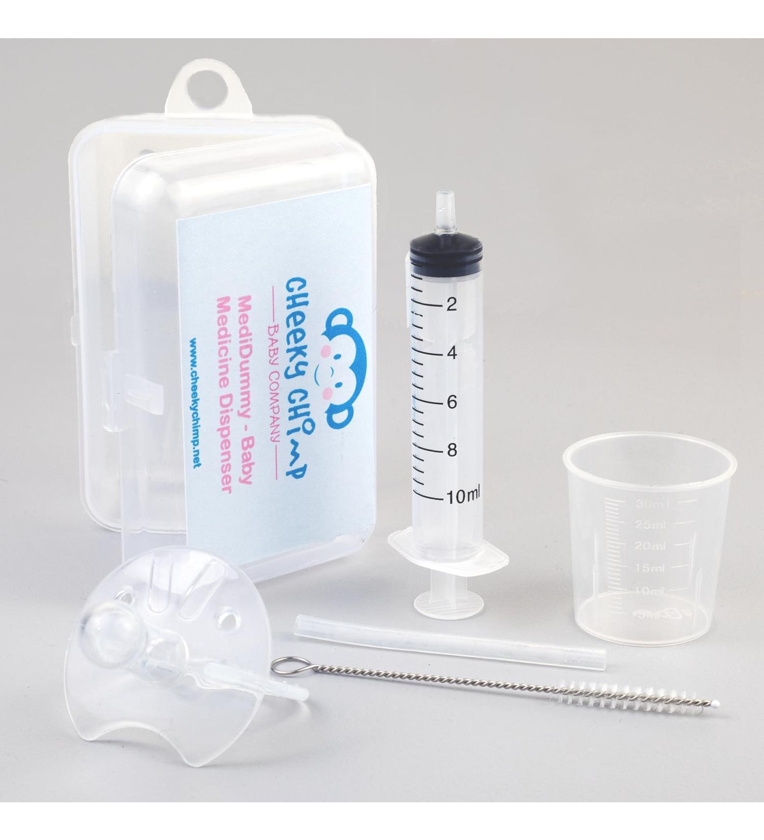 Cheeky Chimp Pacifier Baby Medicine Dispenser Travel Set | Safe & Convenient International Shipping - Buy Online on GoSupps.com