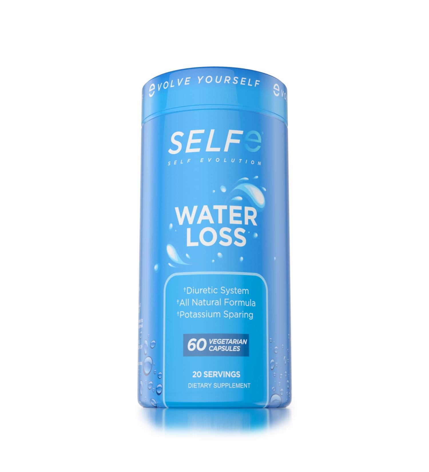 Water Loss Diuretic Pills - Natural Supplement for Bloating Relief - 60 Veggie Capsules - Buy Online on GoSupps.com