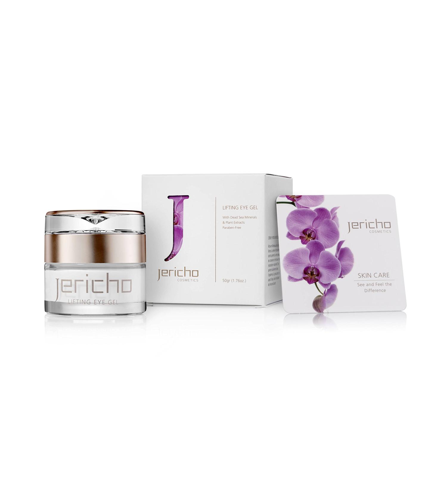 Jericho Cosmetics Eye Cream Gel for Dark Circles & Puffy Eyes - Anti-Aging Dead Sea Minerals Olive Oil & Plant Extracts - Buy Online on GoSupps.com