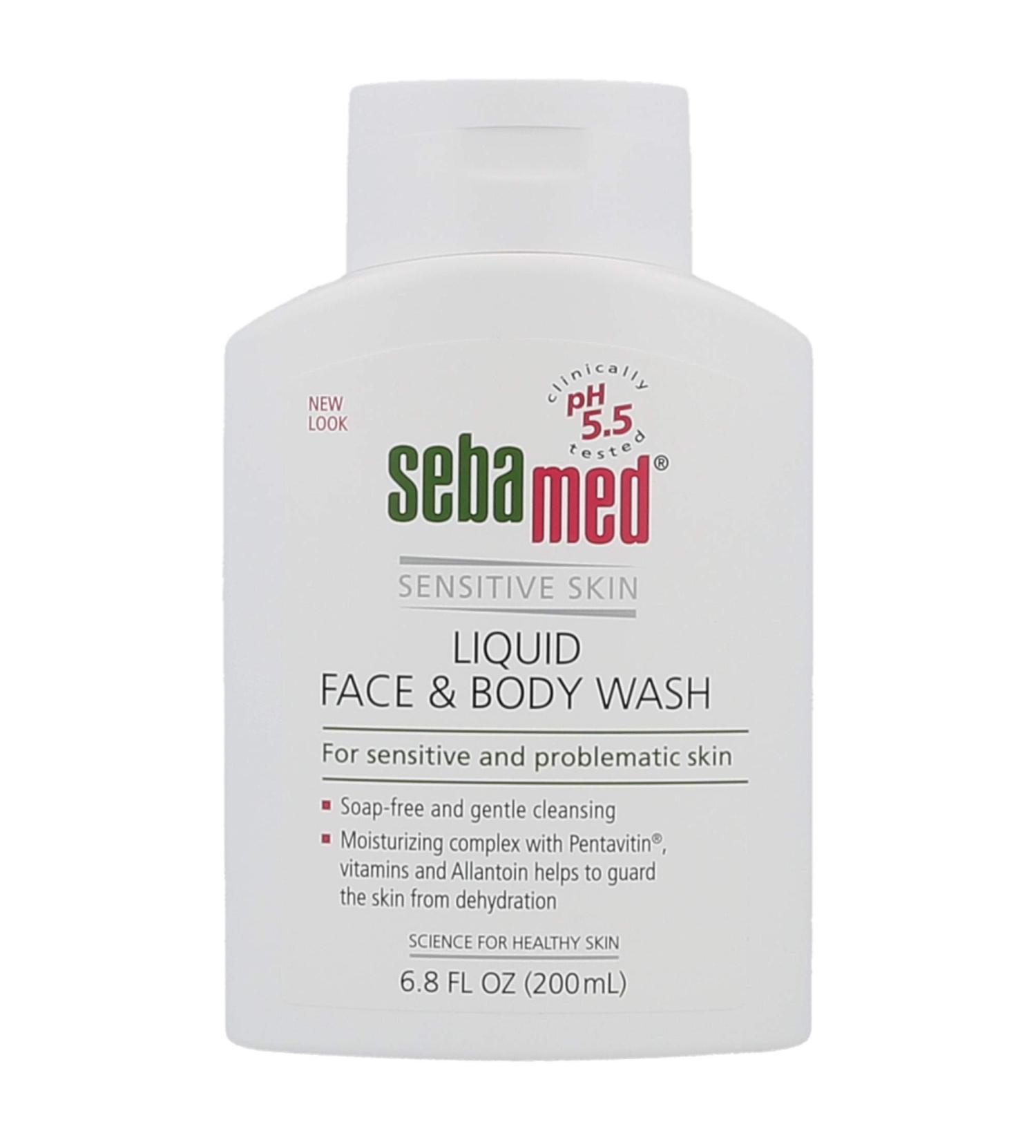 Sebamed USA Liquid Face & Body Wash 6.8 fl oz - Gentle Cleansing Formula - Buy Online on GoSupps.com