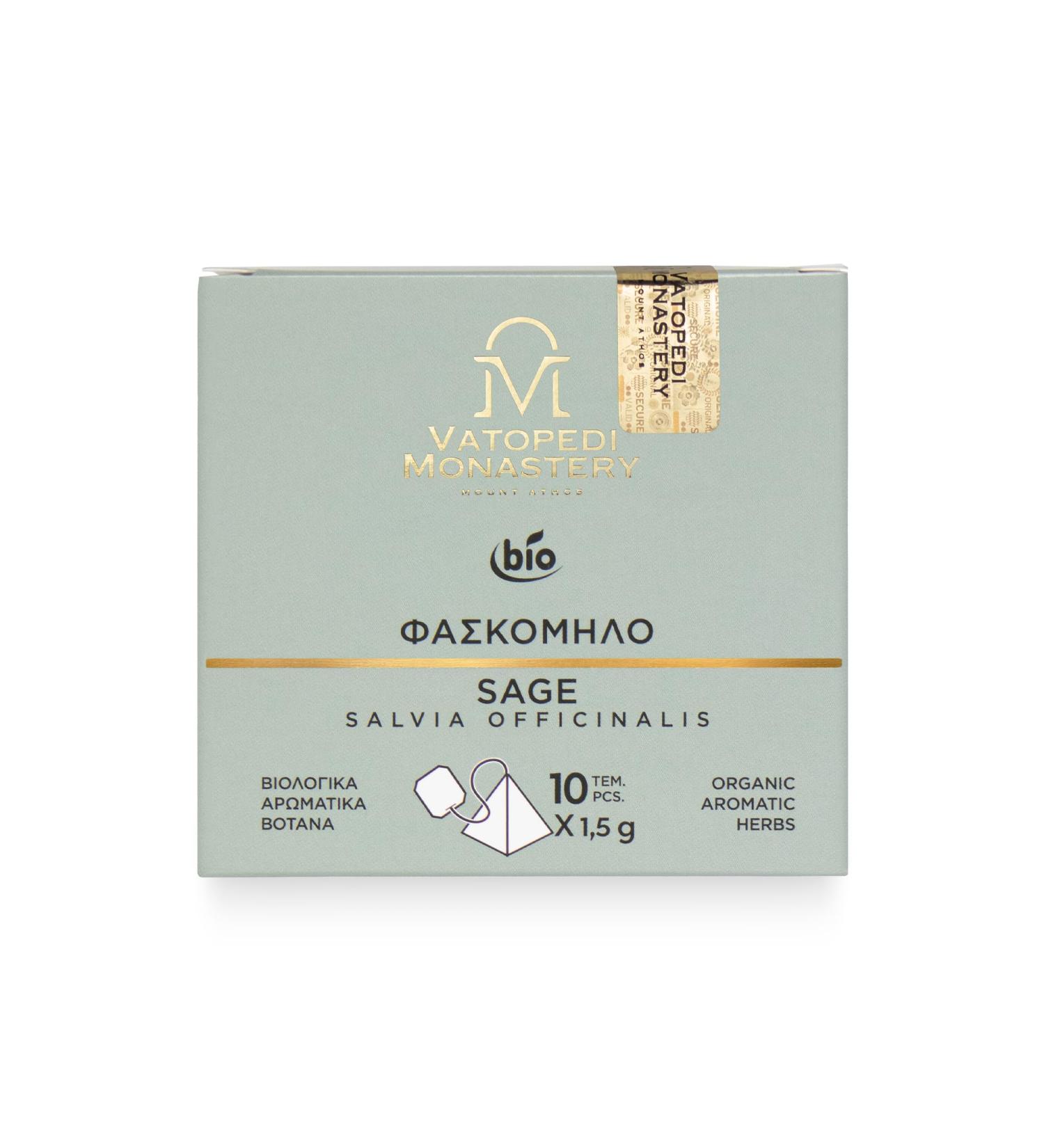 Tisane de Sauge Biologique avec Herbes Aromatiques Bio du Mont Athos (Salvia Officinalis) - 15g - Buy Online on GoSupps.com