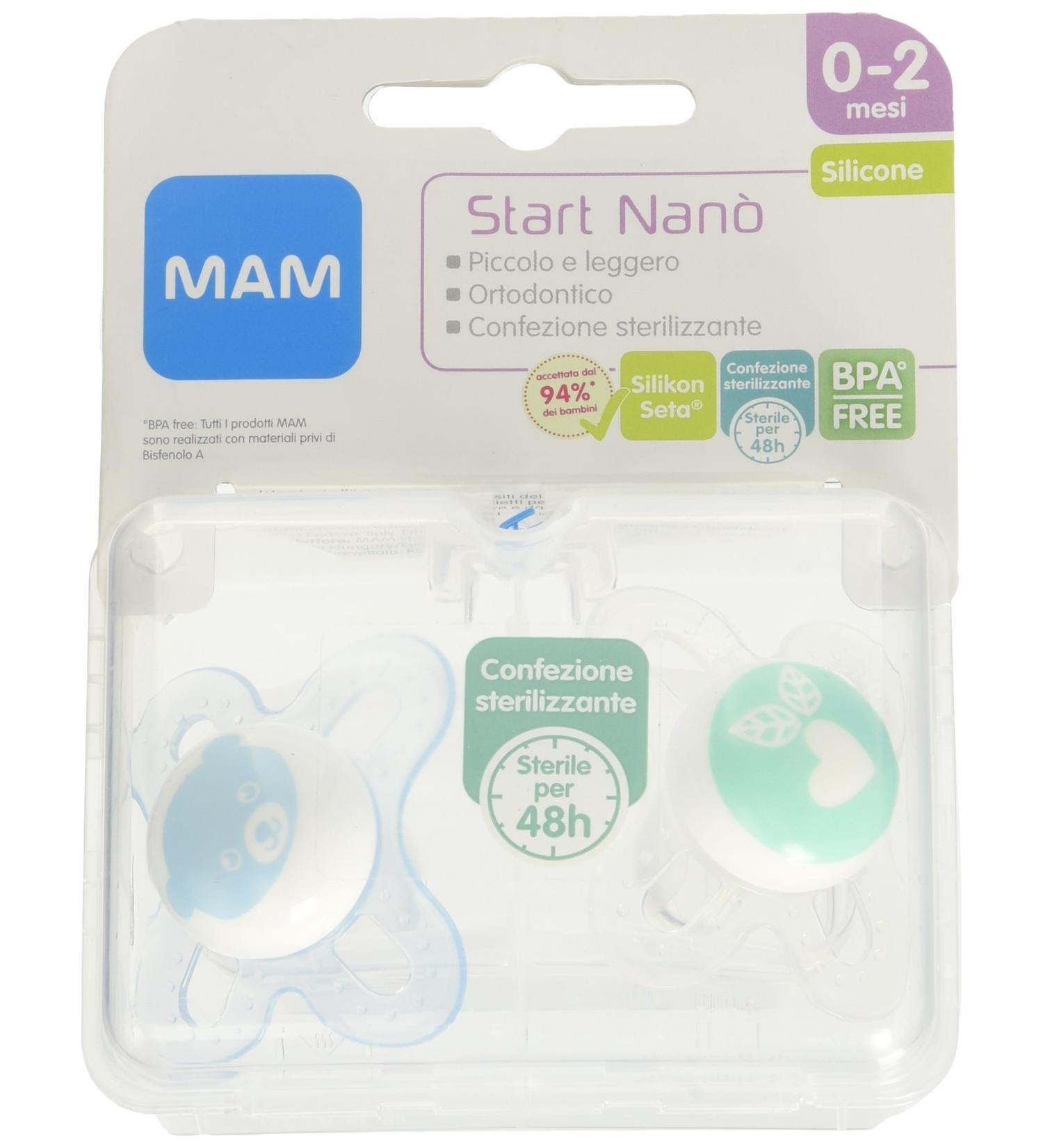 Mam Start Nano silicone pacifier 0-2 months 2 pieces