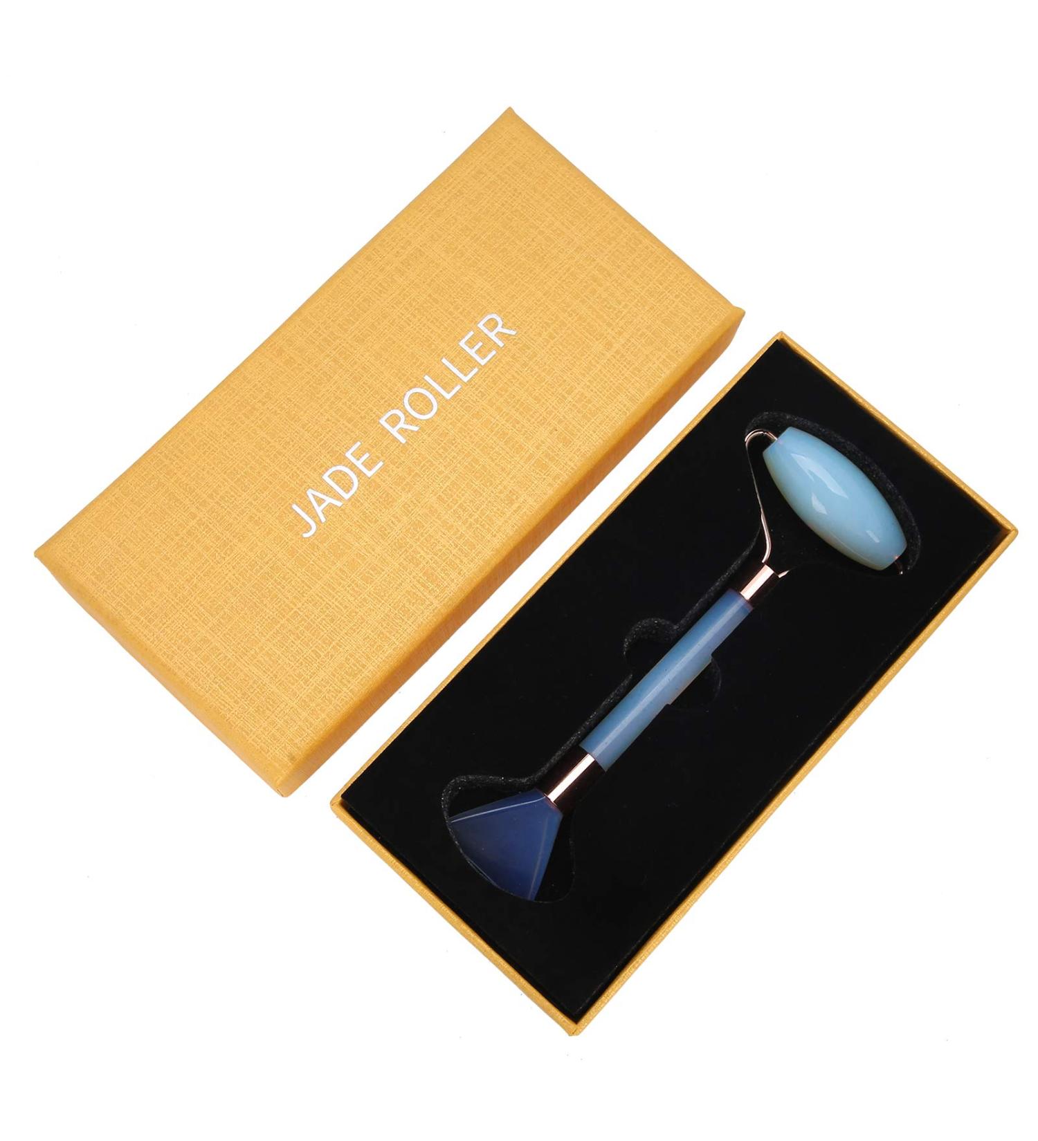 Verdant Touch Dual Head Face Roller Massager | Skin-Friendly Gua Sha Tool for Facial Massage - Buy Online on GoSupps.com