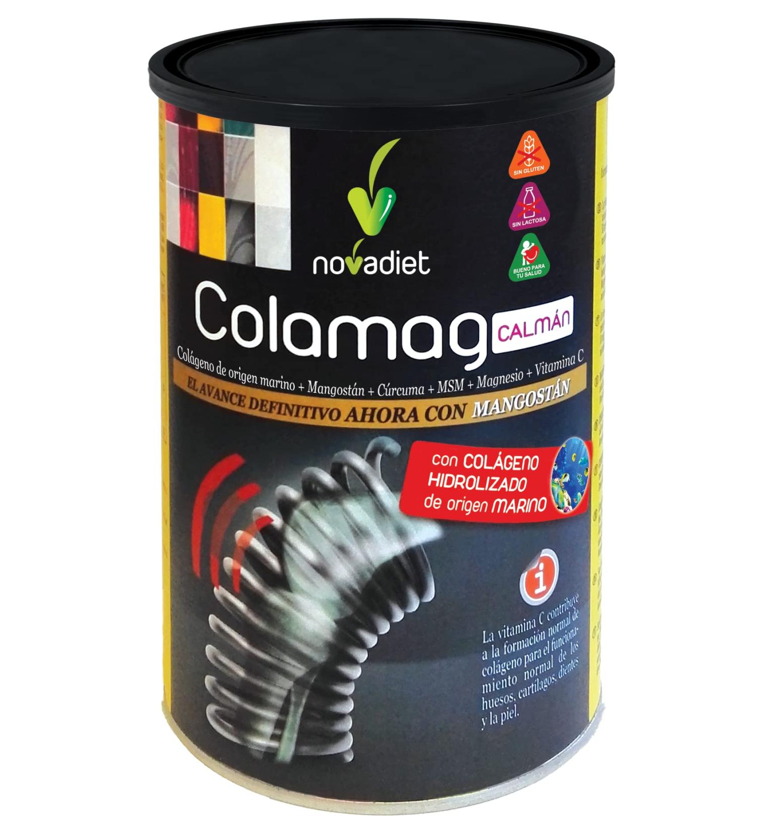 NOVA DIET Novadiet - COLAMAG CALMAN avec collag ne d'origine marine mangoustan curcuma vitamine C magn sium pour la peau les os les muscles les articulations le cartilage aide la - Buy Online on GoSupps.com